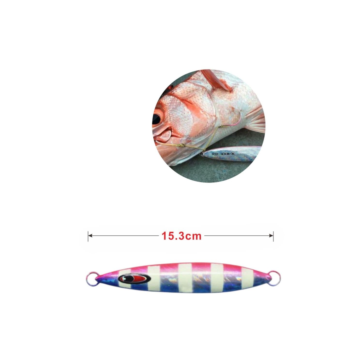 Señuelo de plomo 1005-200G con triple anzuelo