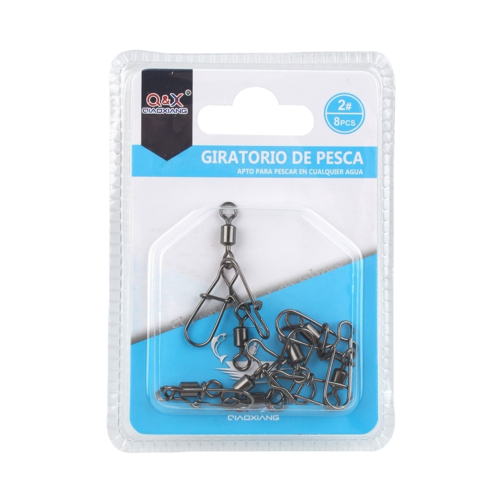 Set 8PCS Giratorio Americano con Broche Reforzado 2 | Alta resistencia, antitorsión y duradero.