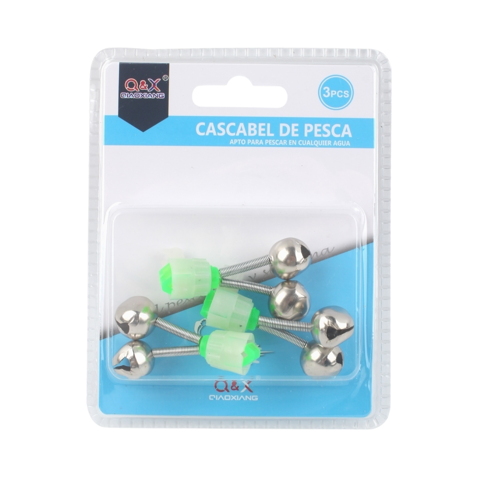 Tornillo Doble con Doble Campana 3PCS | Alarma sonora para pesca nocturna.