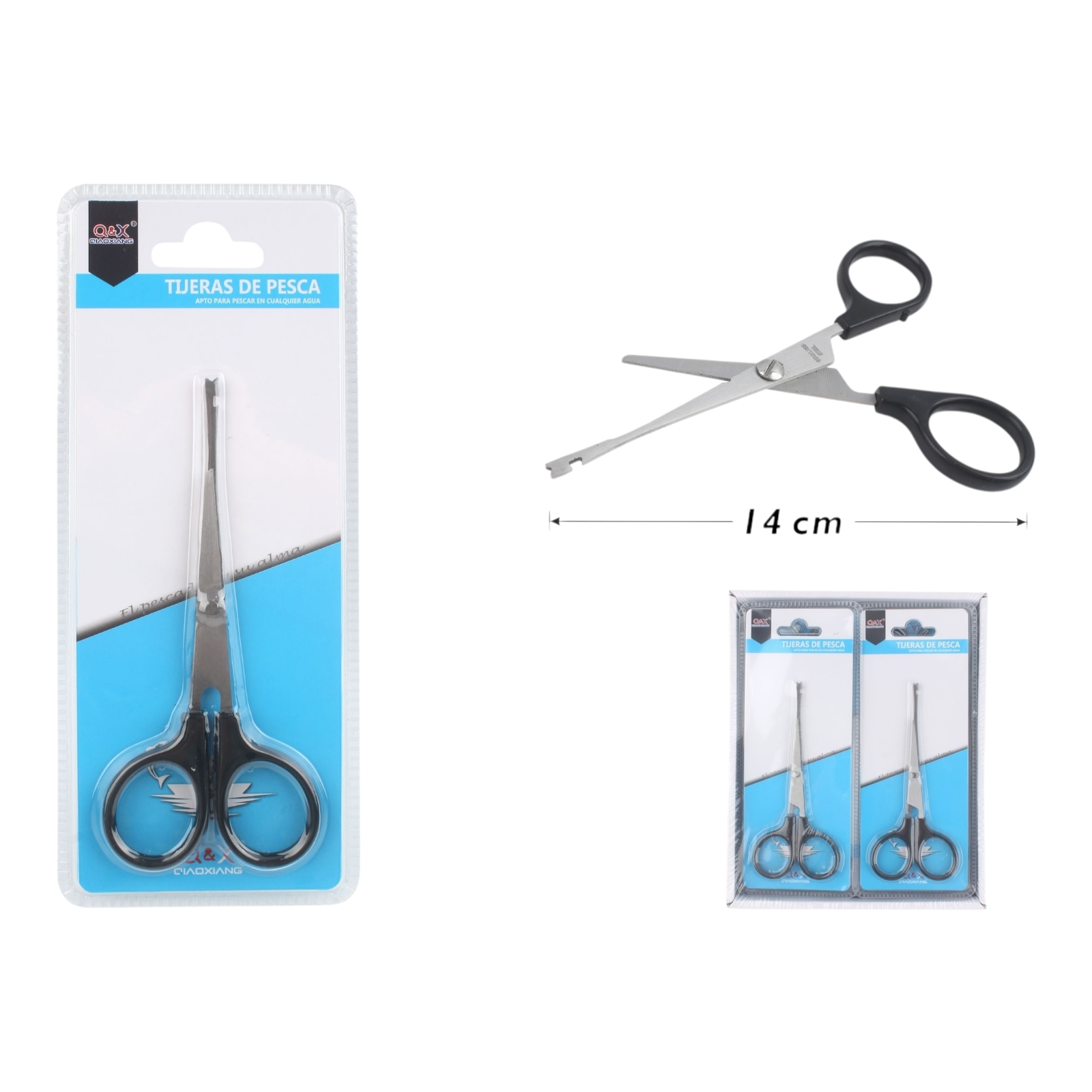 Removedor de Anzuelo con Tijera Pequeña | Práctico y seguro para uso en exteriores.