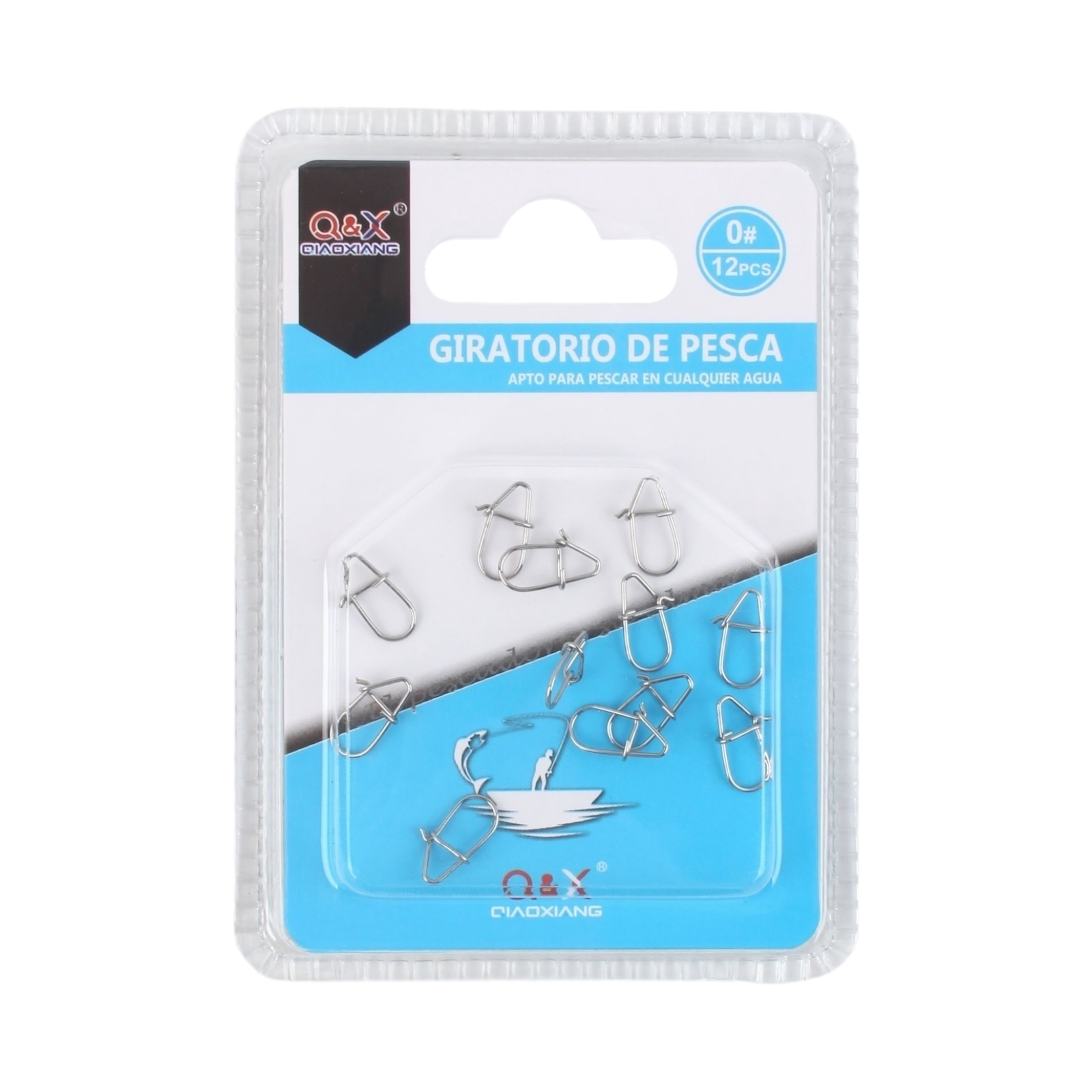 Conector de Pesca con Broche Tipo Calabaza 0 12PCS | Fuerte, práctico y ligero.