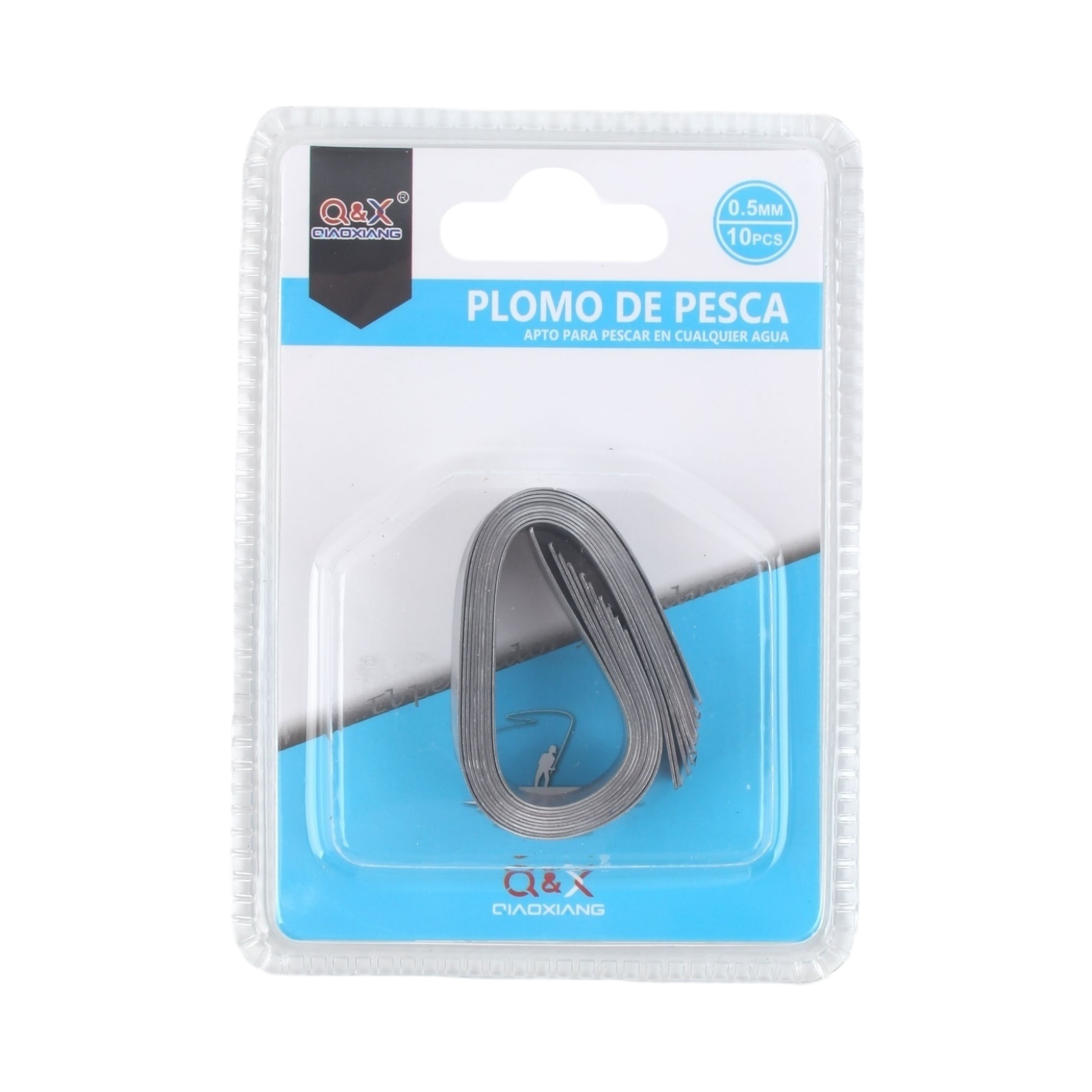 Plomo Adhesivo 1.0 Espesor 0.5mm 10PCS | Perfecto para equilibrar flotabilidad.