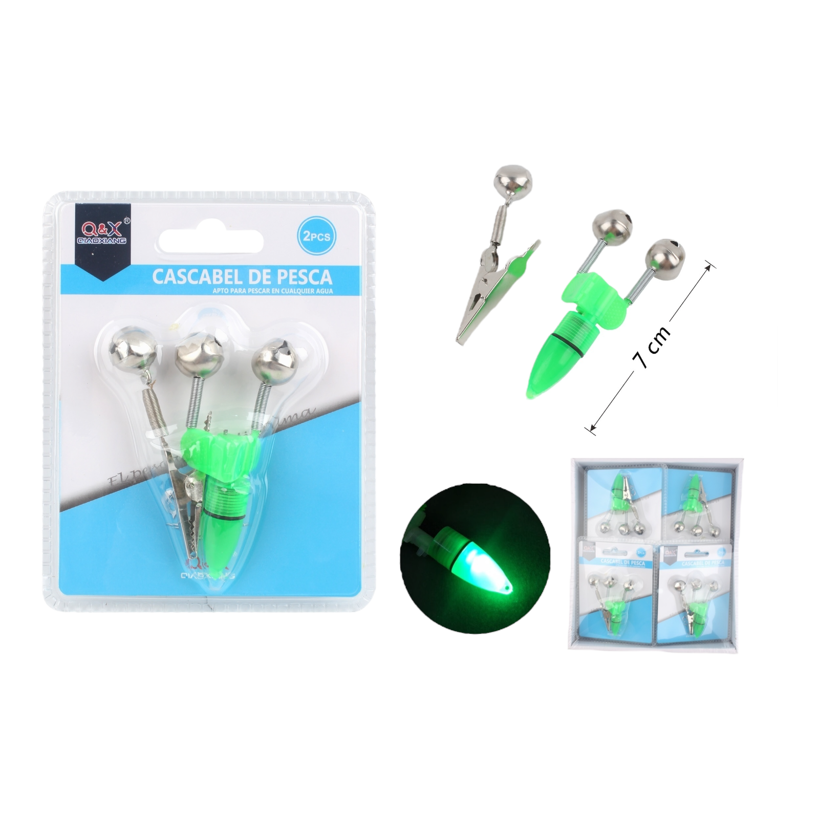 Campana Luminosas 2PCS | Luz y sonido en un solo accesorio.