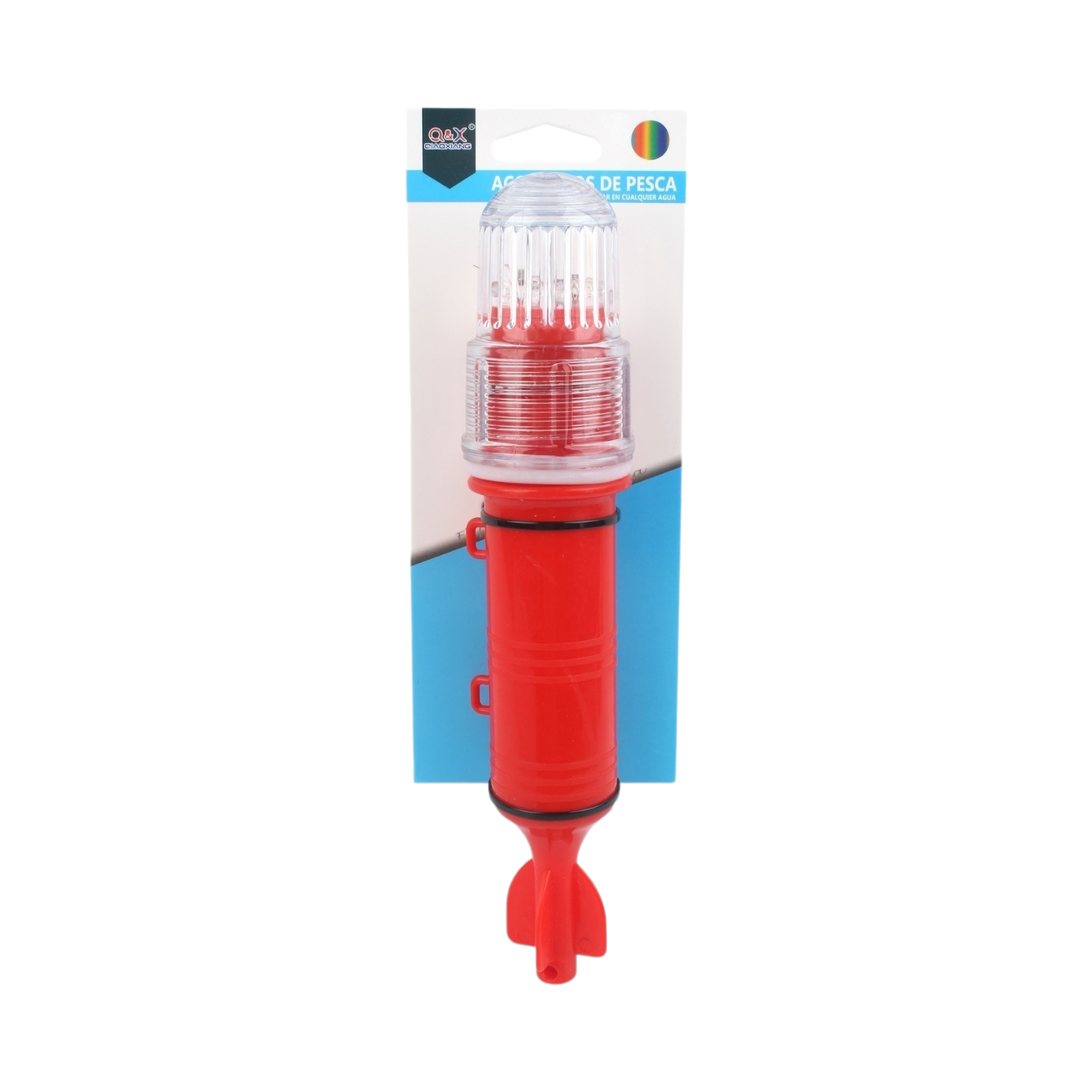 Luz de Pesca Tipo Torpedo Multicolor | Efecto luminoso para pesca en agua salada.