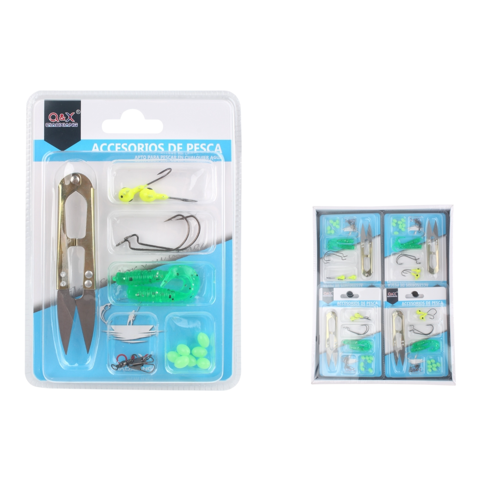 Kit de Tijeras y Accesorios para Pesca | Herramientas esenciales de mantenimiento.