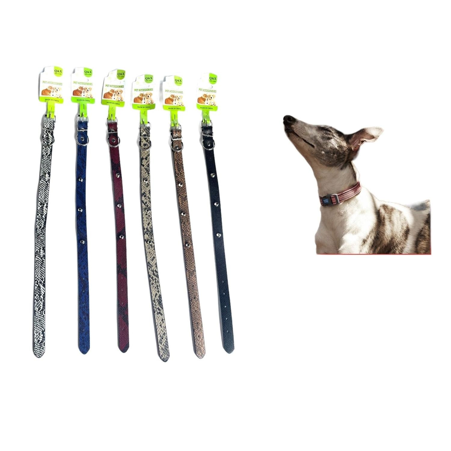 Collar De Clavos Tipo Cubo De Piel De Serpiente 2.0