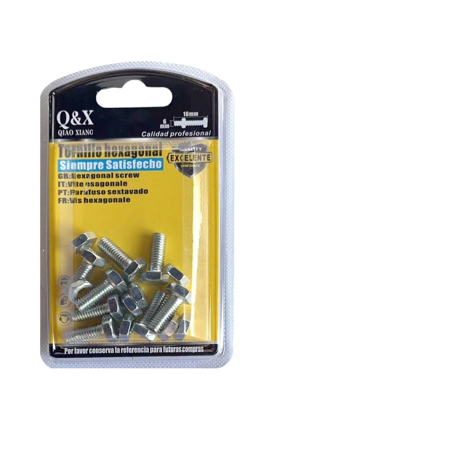 Perno Hexagonal 6*16 + Tuerca M6