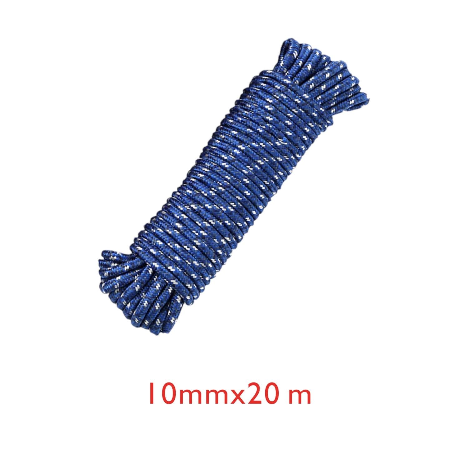 Cuerda de colgar ropa PE 10MM*20M con gancho azul modelo 87300