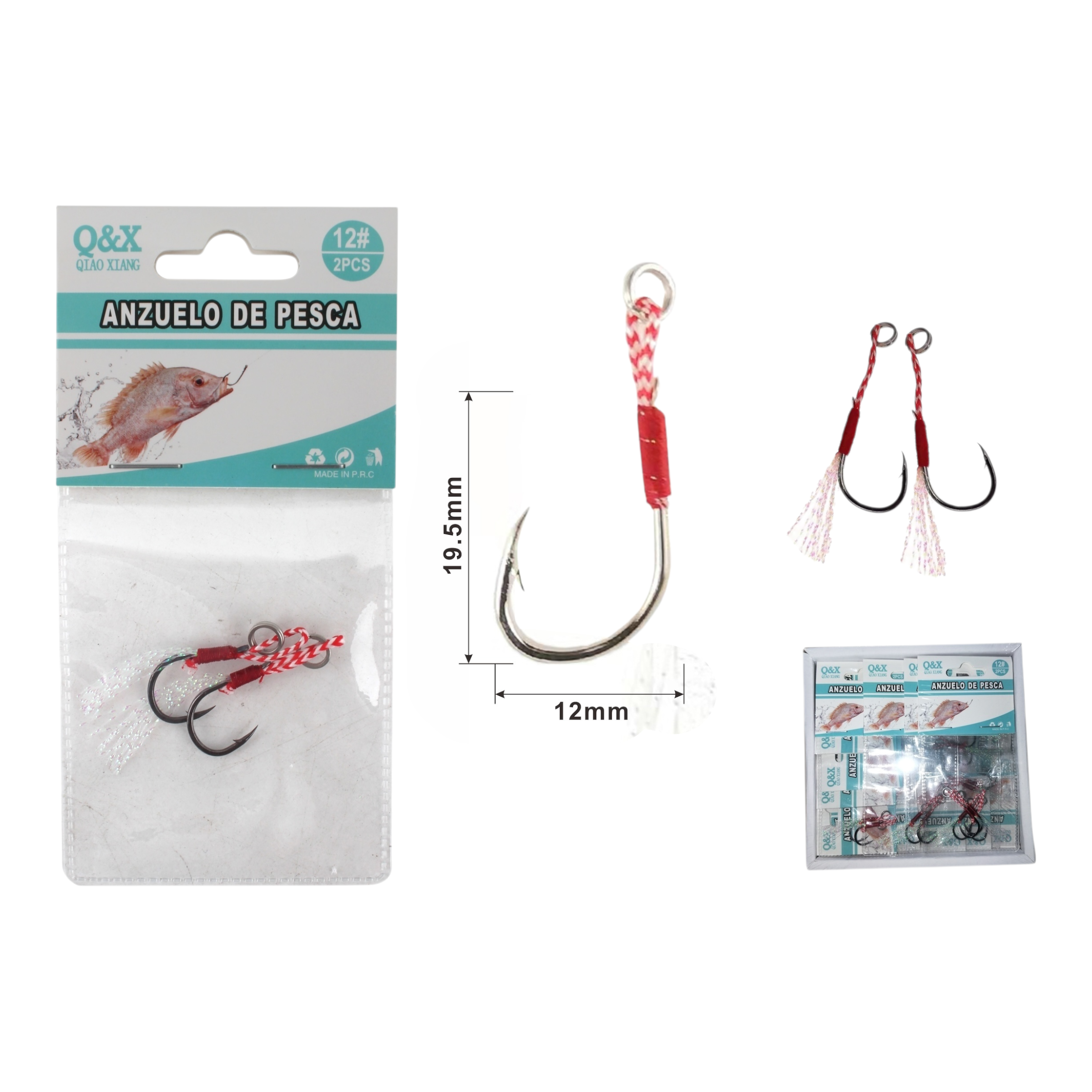 Anzuelo Marino con Alambre 12 | Qiaoxiang