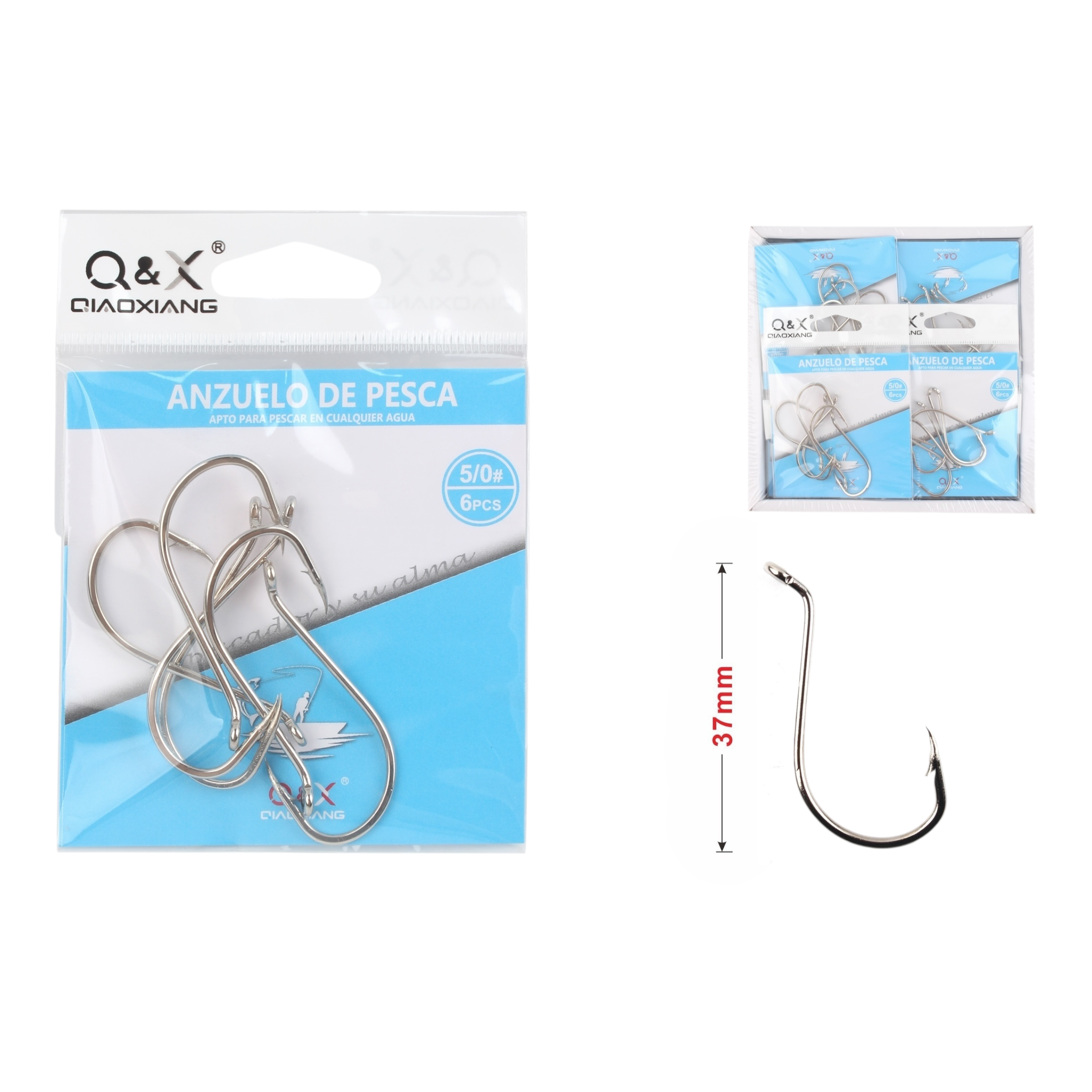 Anzuelo Marino Octopus 0083 5/0 | Qiaoxiang