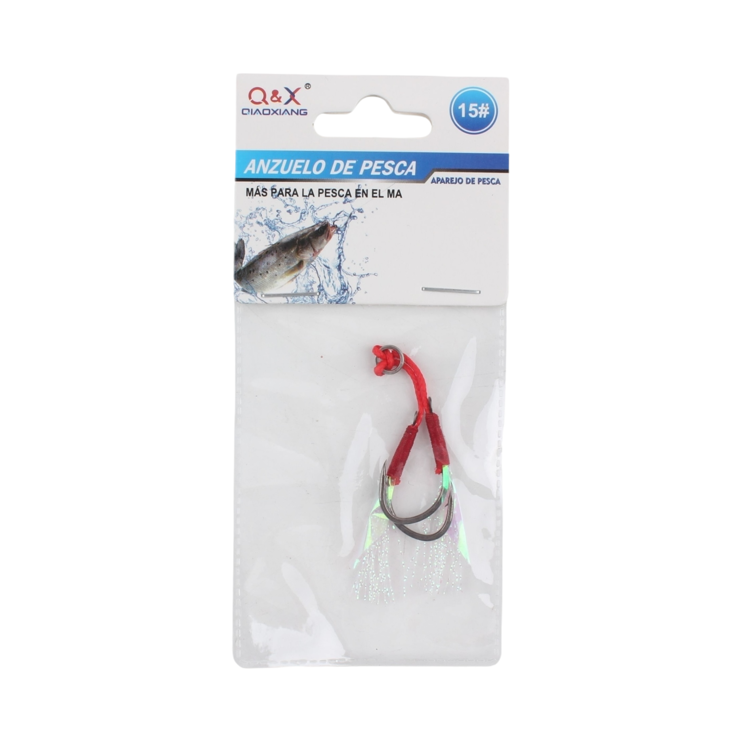 Anzuelo Doble con Plumas 15 | Qiaoxiang