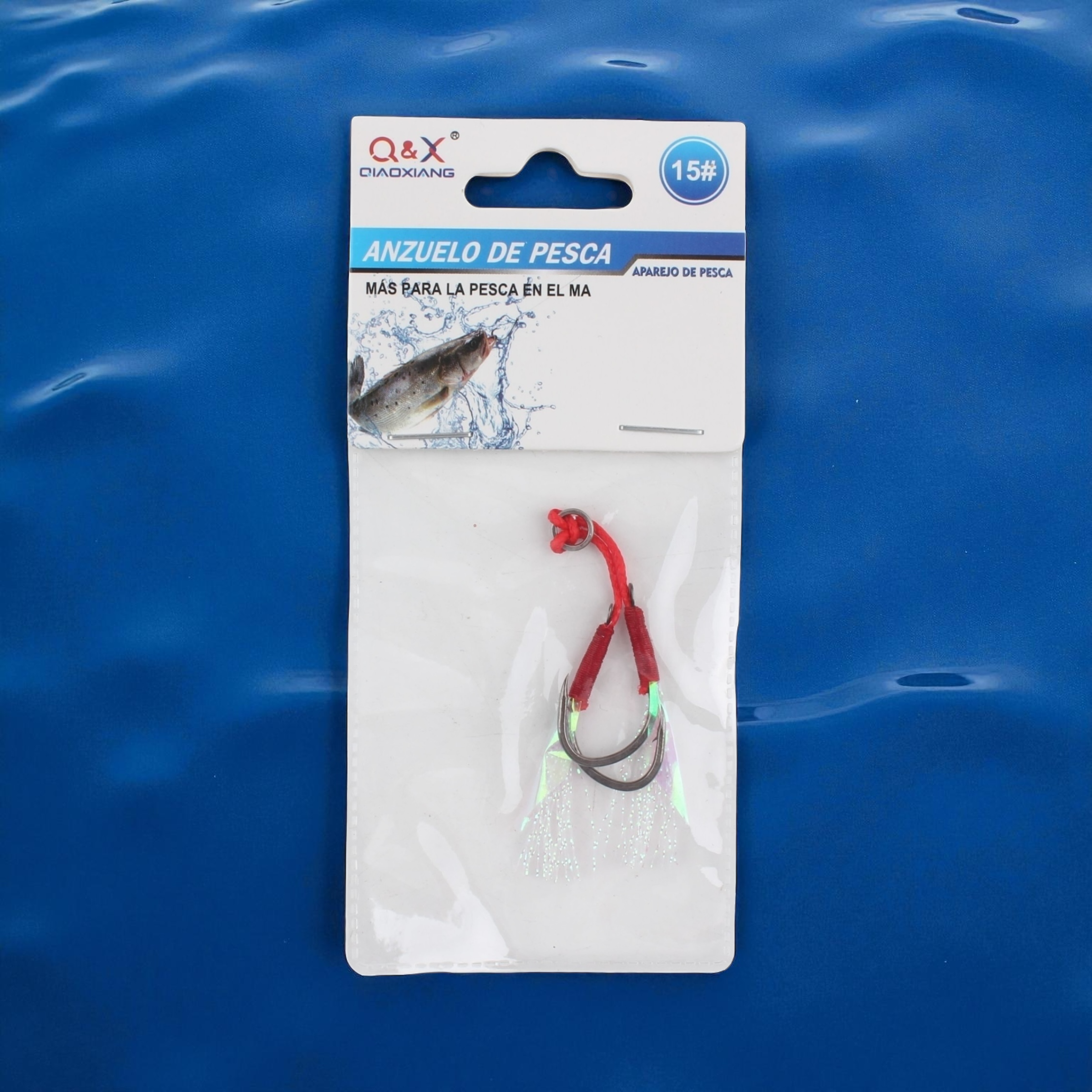 Anzuelo Doble con Plumas 15 | Qiaoxiang