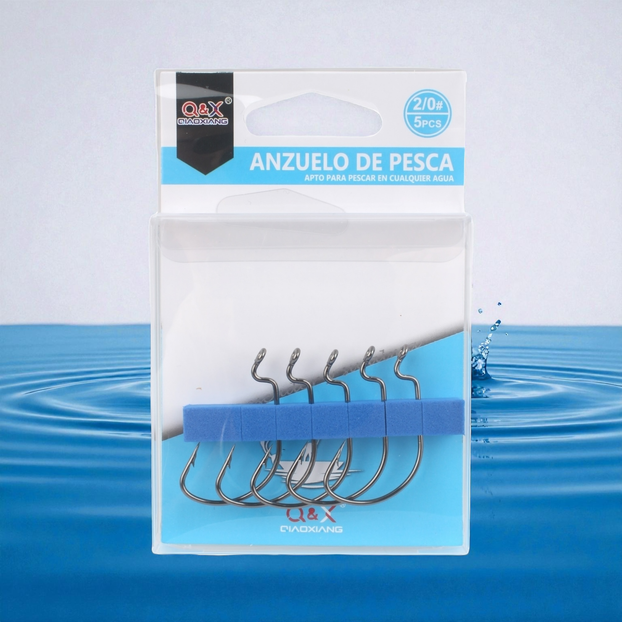 Anzuelo Wide Gap Curvo 2/0 | Qiaoxiang