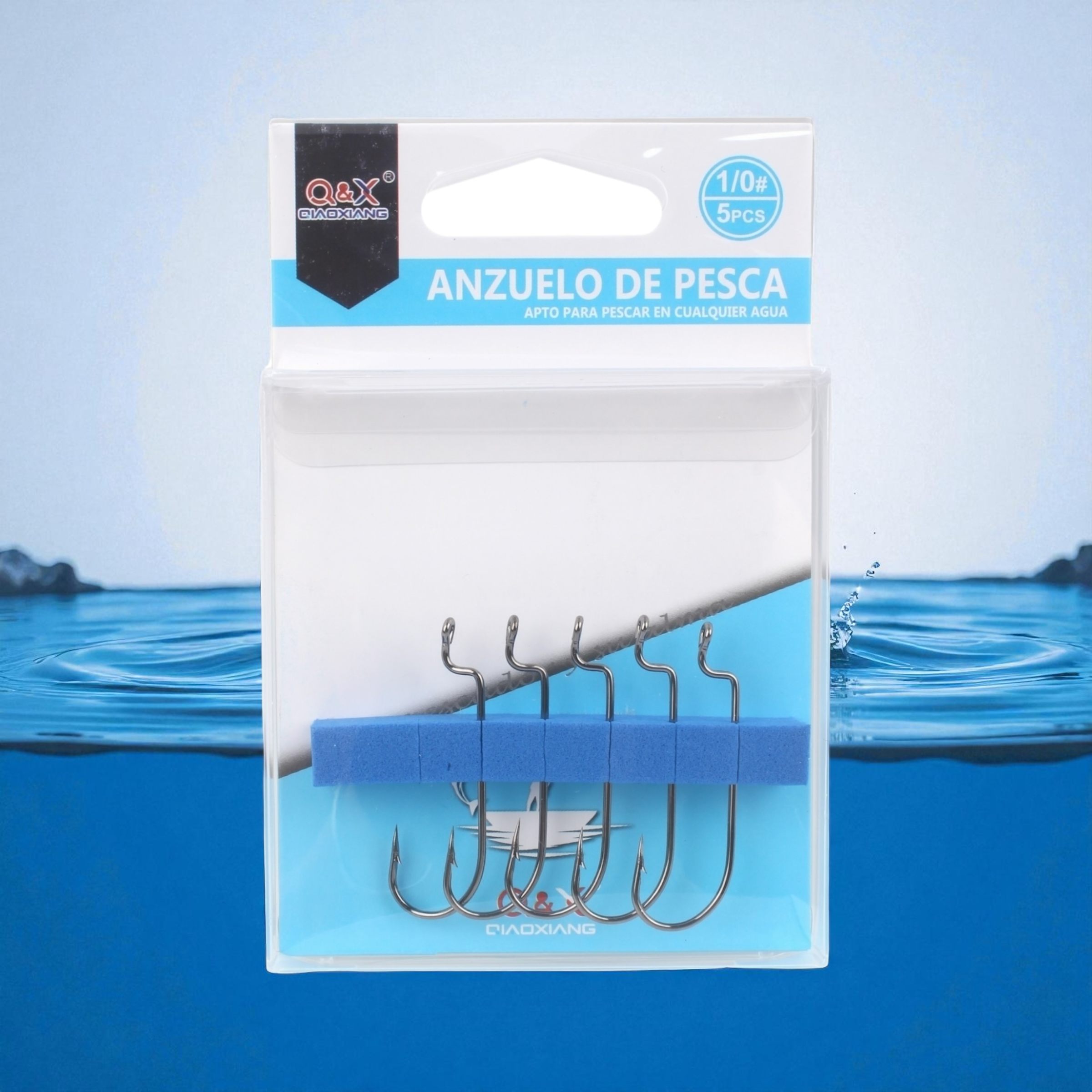 Anzuelo Recto Curvo 1/0 | Qiaoxiang