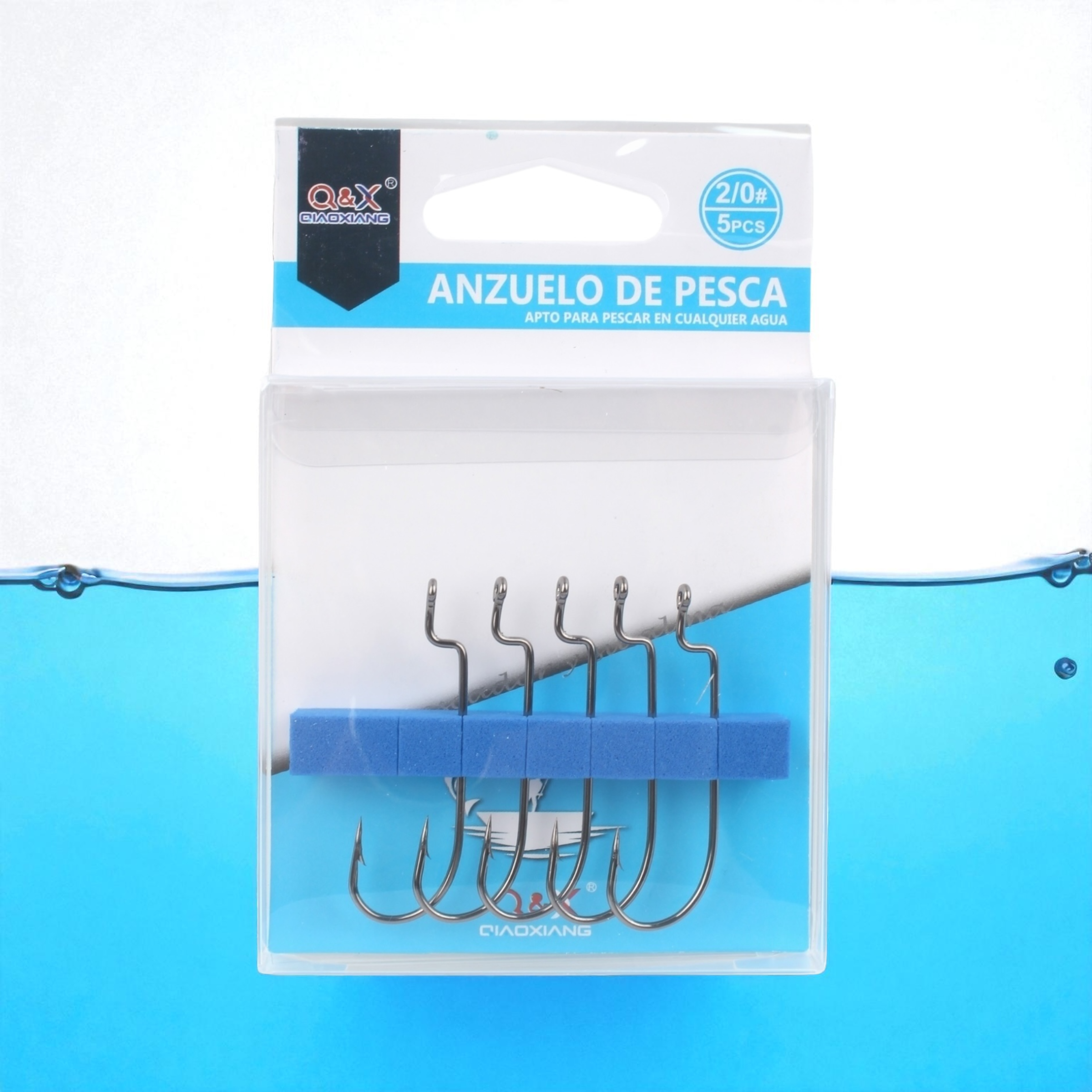 Anzuelo Recto Curvo 2/0 | Qiaoxiang