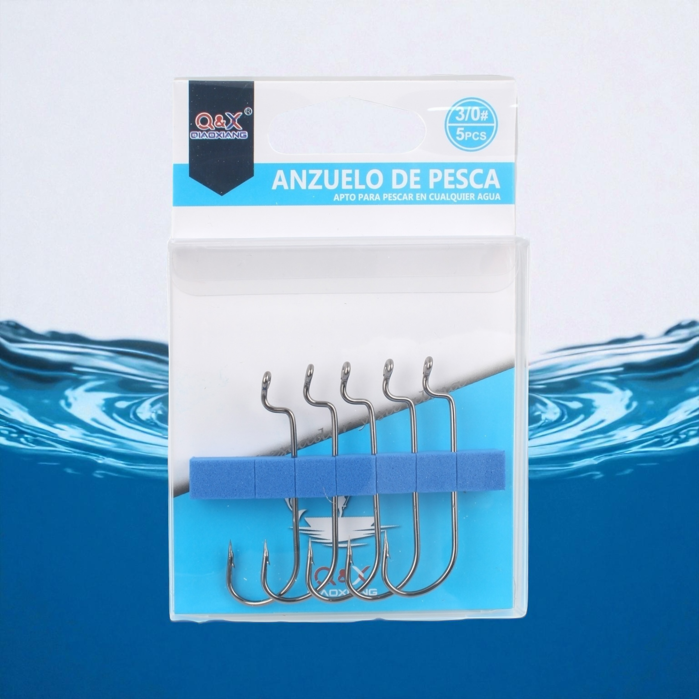 Anzuelo Recto Curvo 3/0 | Qiaoxiang