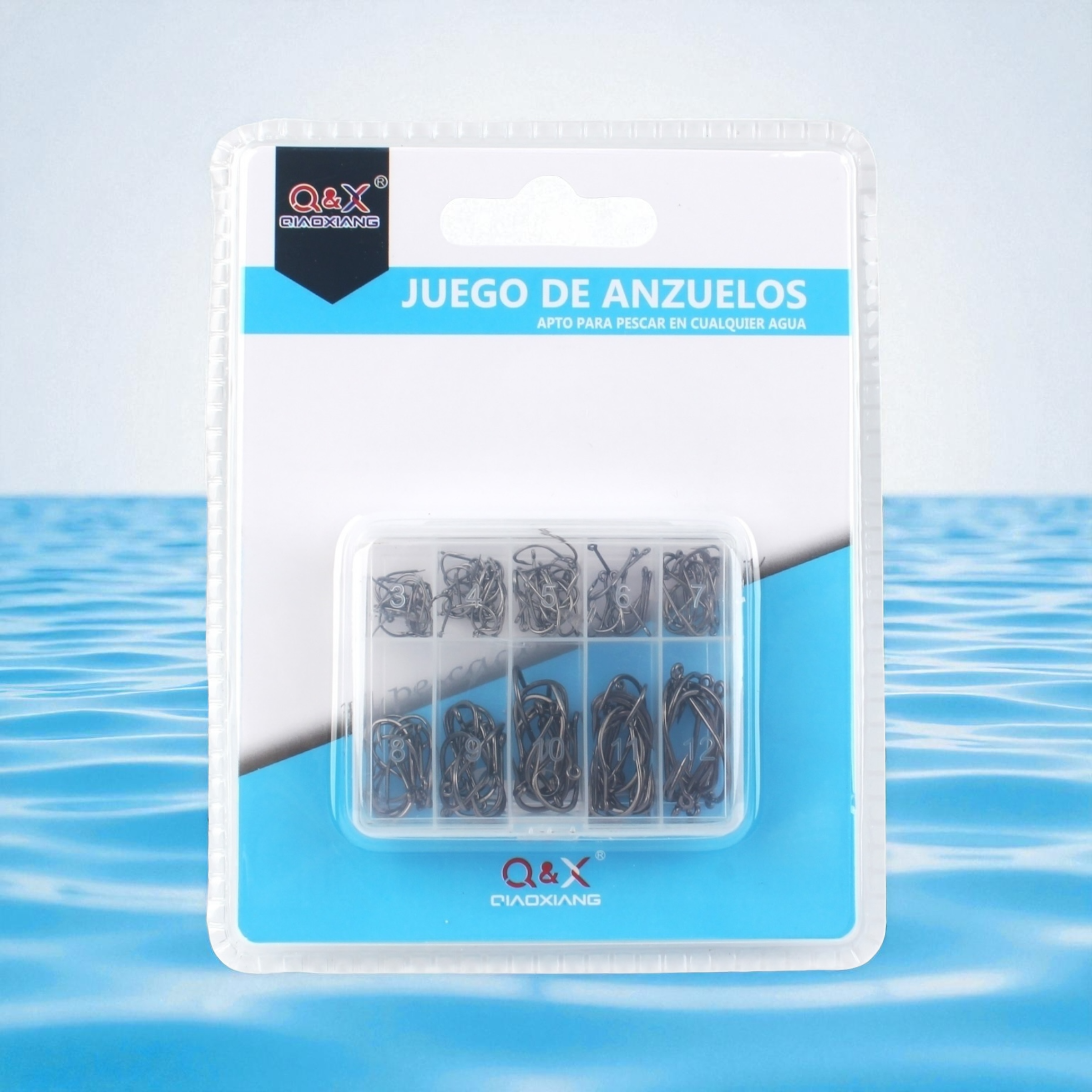 Caja para Anzuelos 10 Compartimientos | Qiaoxiang