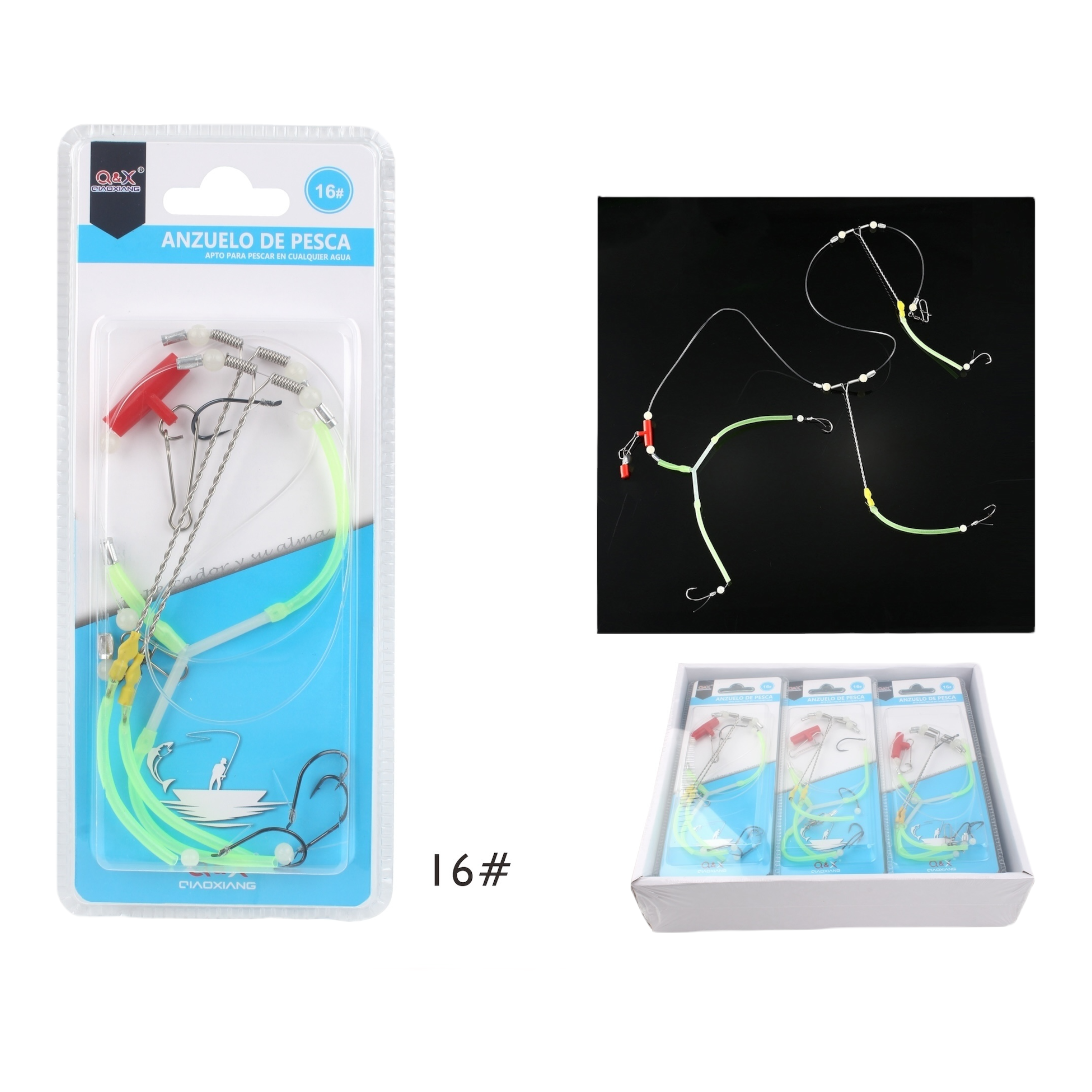 Línea de Pesca con Gancho 16 | Qiaoxiang