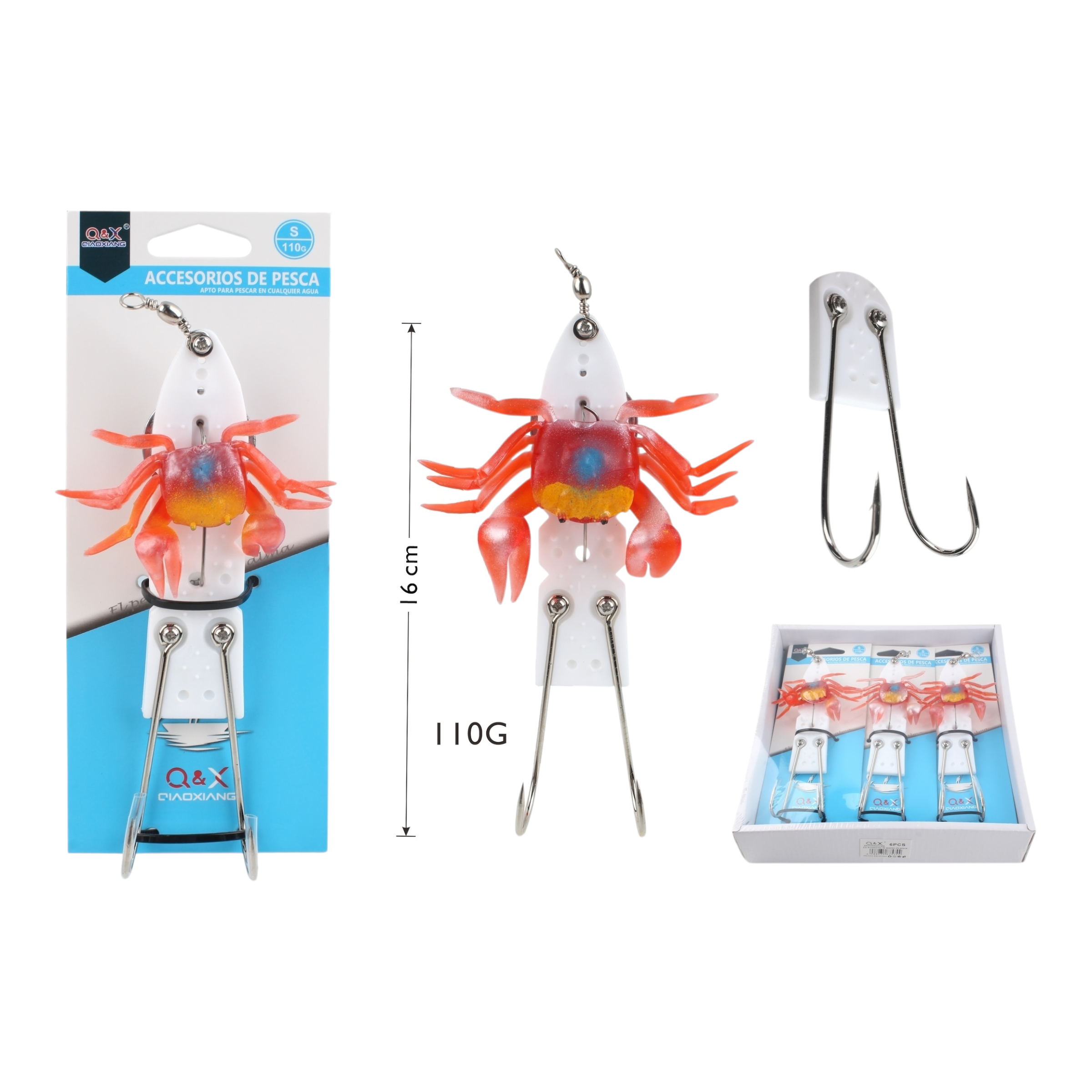 Anzuelo para Cangrejo S | Qiaoxiang