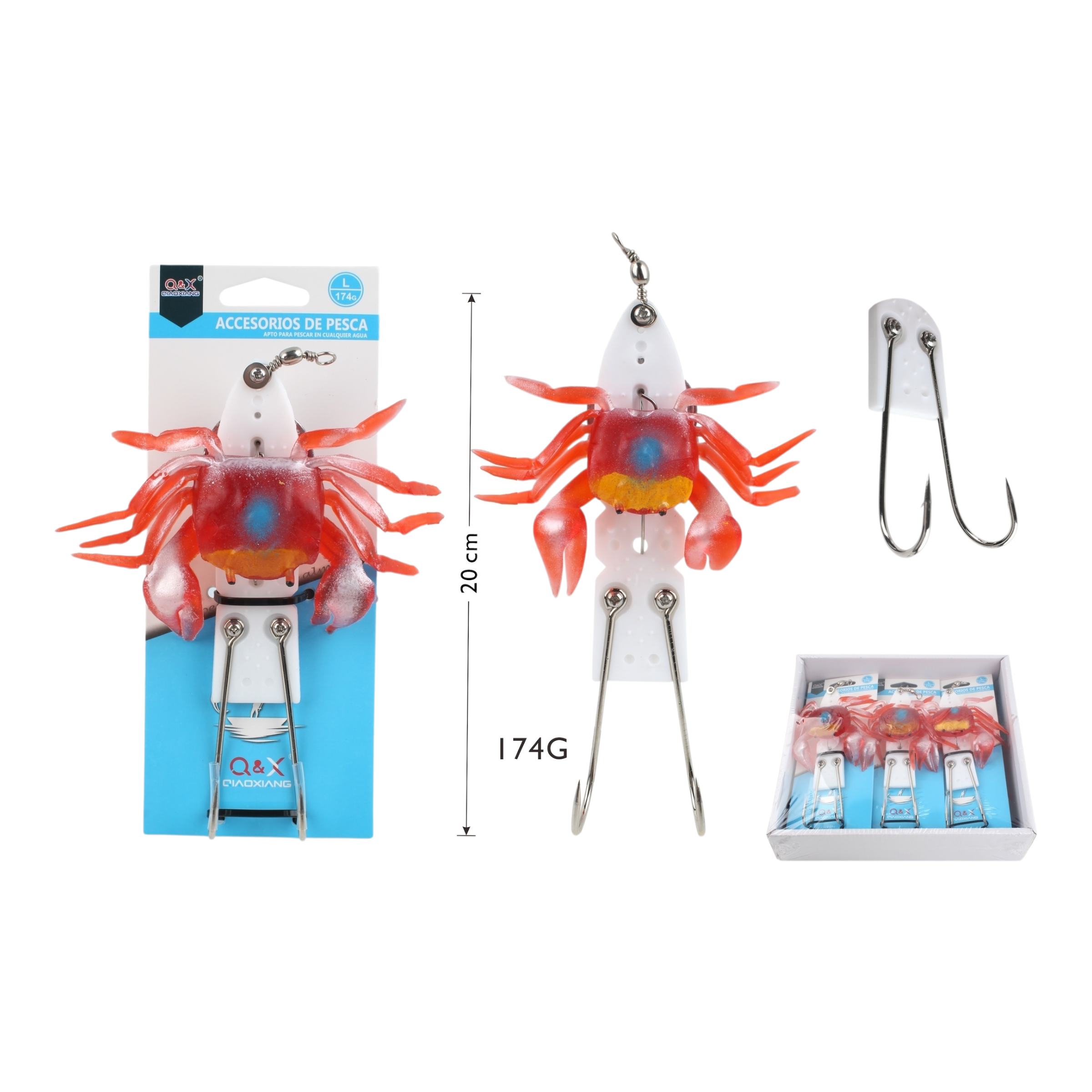 Anzuelo para Cangrejo L | Qiaoxiang