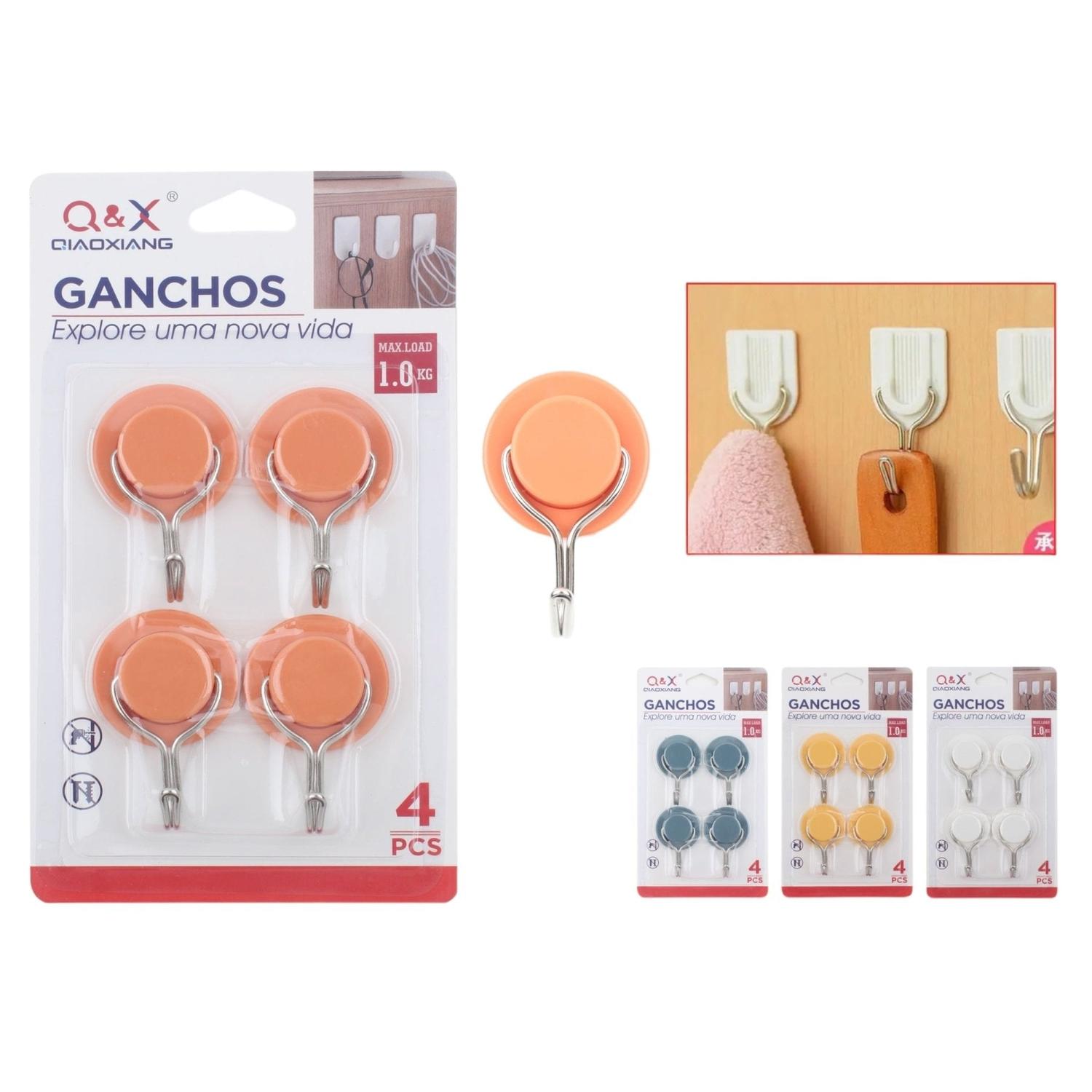 M-00403-Nm-00403 Gancho Adhesivo Sombrero 4Uds