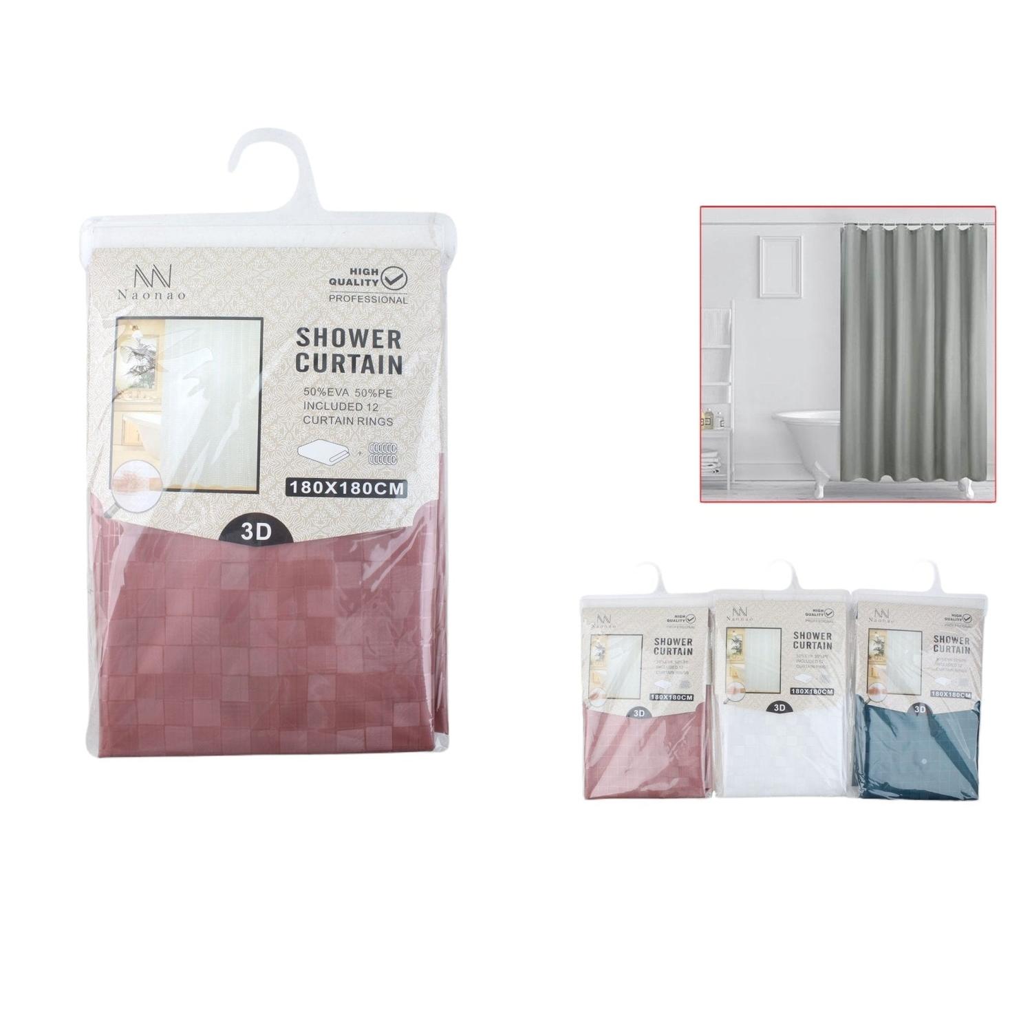 10018-2 Cortina De Ducha Cuadrada 180*180