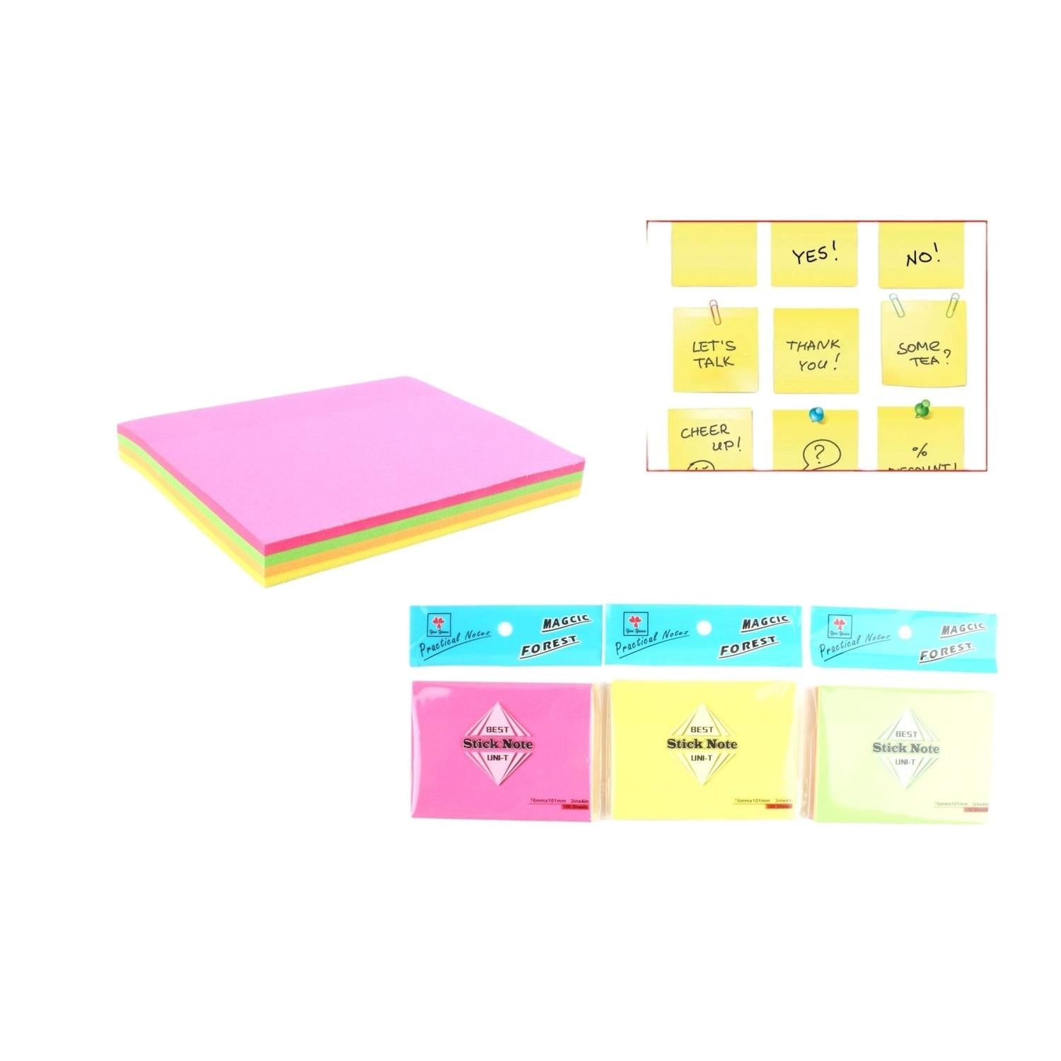 Notas Adhesivas– Colores Fluorescentes