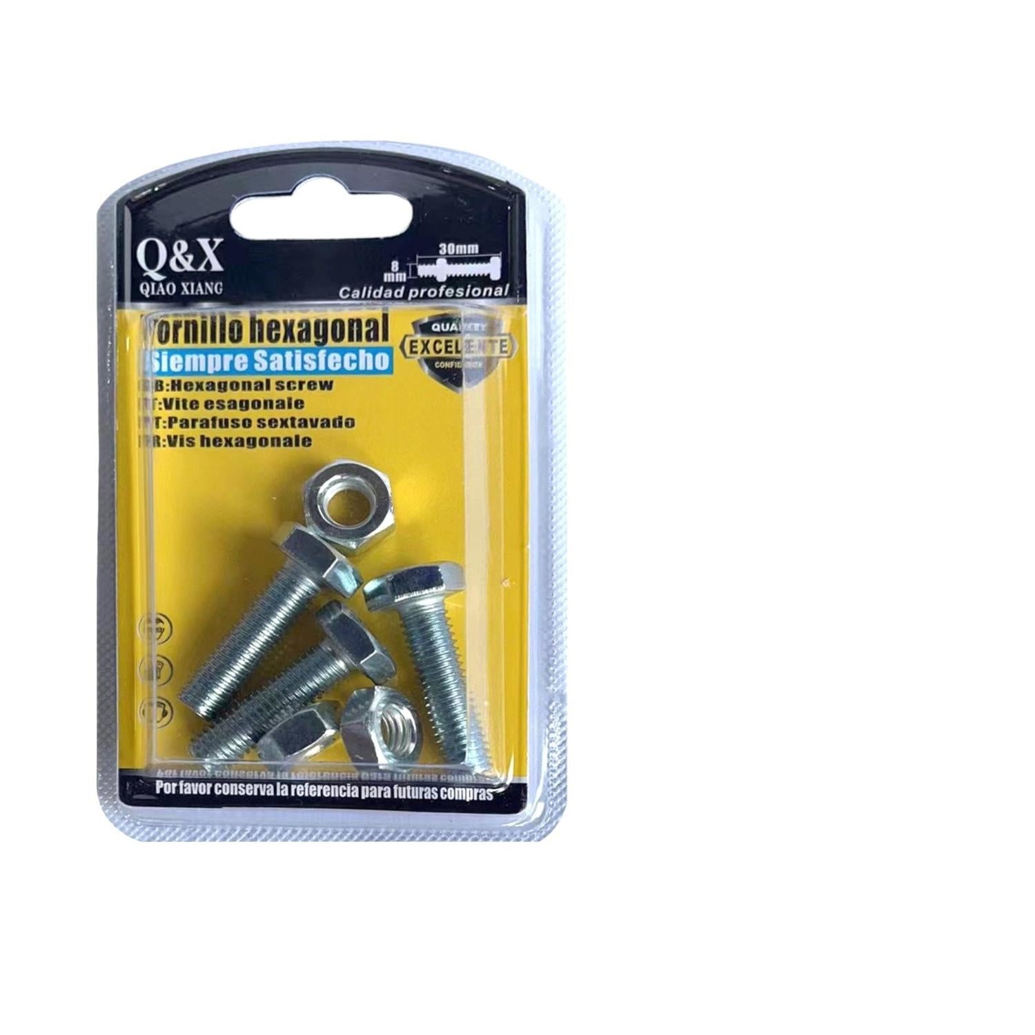 Perno Hexagonal 8*30 + Tuerca M8