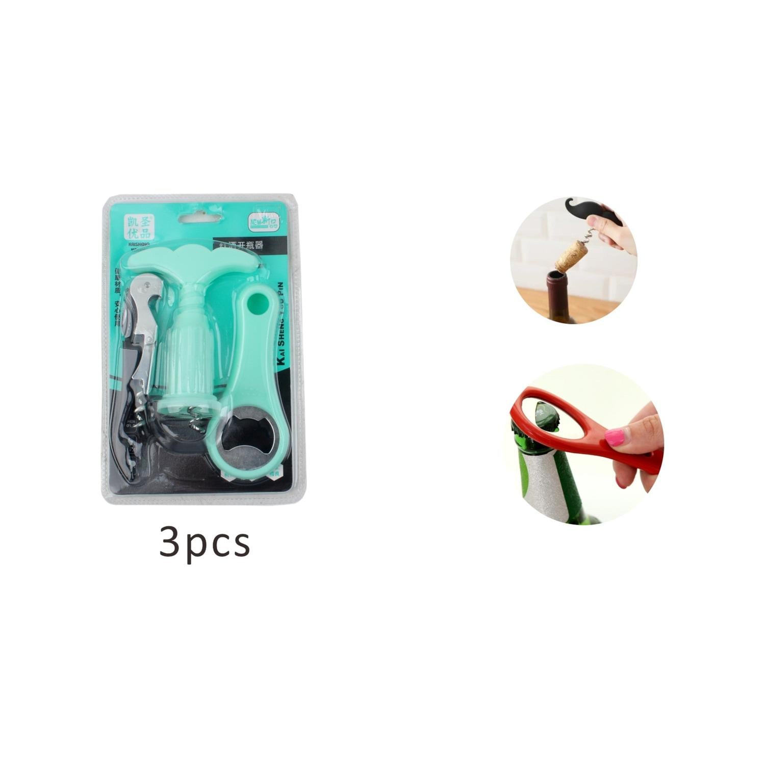 Sacacorcho Ks153 Caballito De Mar 3Uds