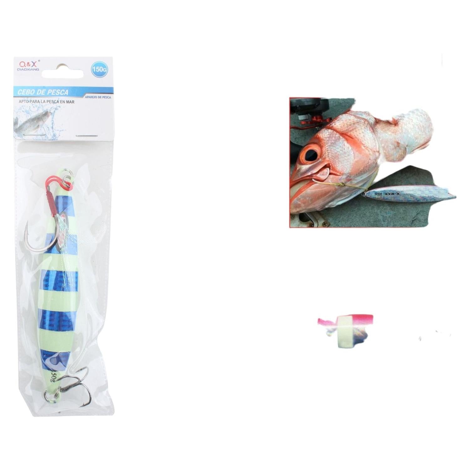 Pez De Plomo 1005-150G Con Anzuelo De Tres Garras