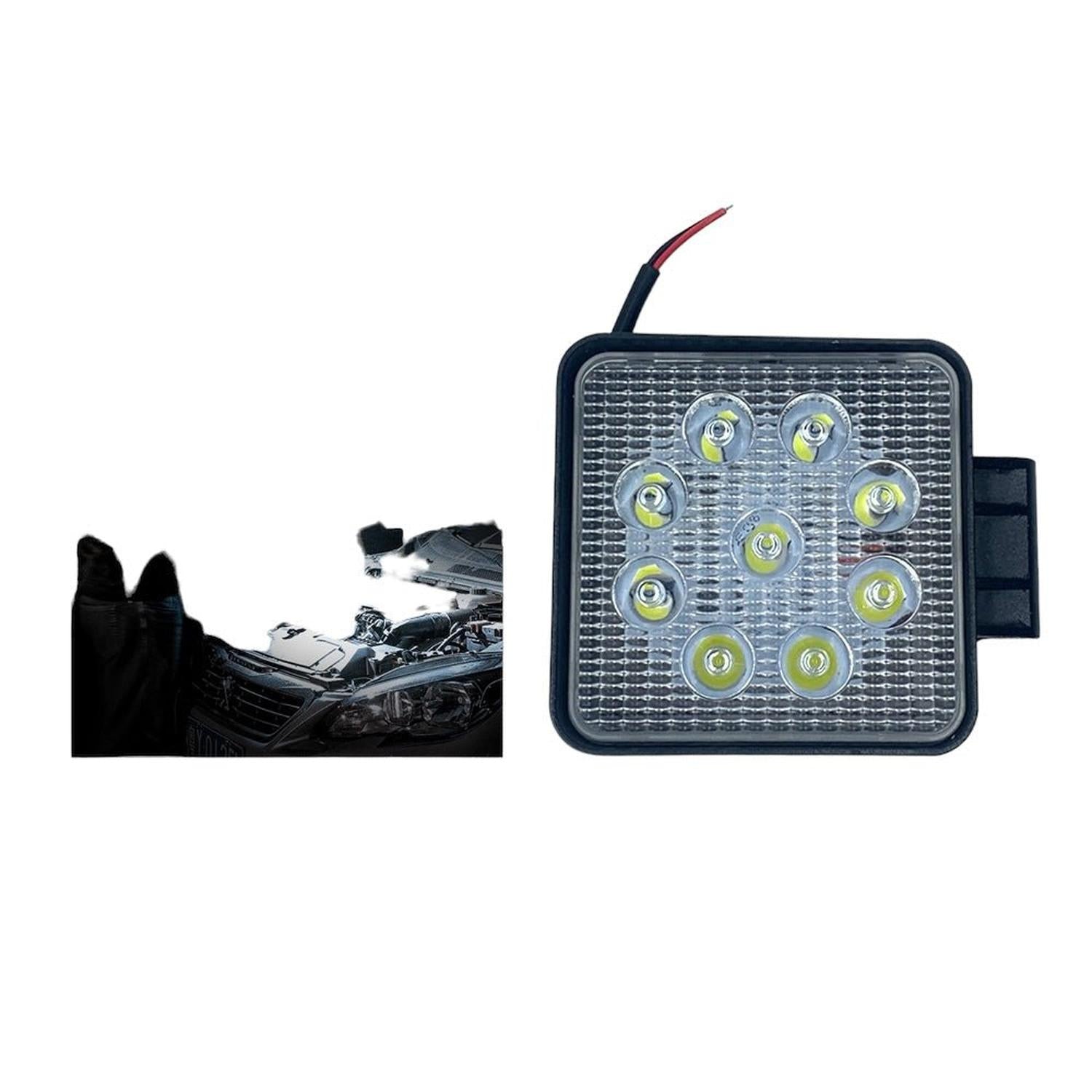 Luz De Coche Cuadrada Luz 27W