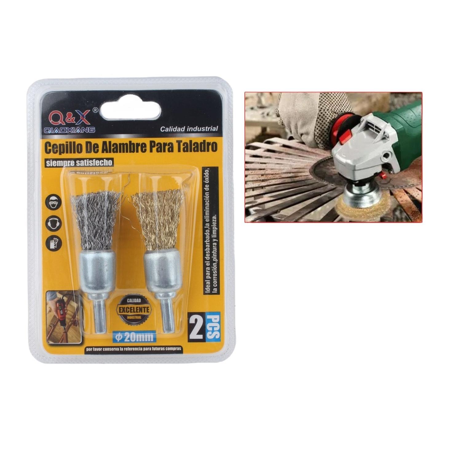 2 Cepillos De Alambre De 20 Mm.