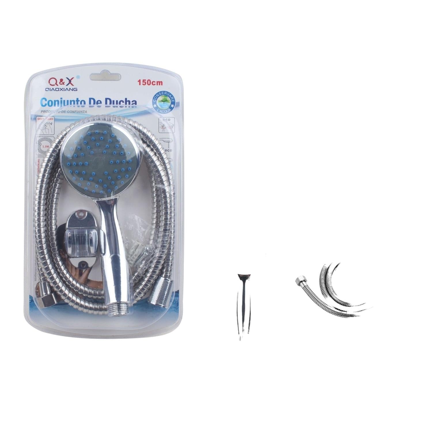 Conjunto de Ducha Manual con Manguera 1.5 m