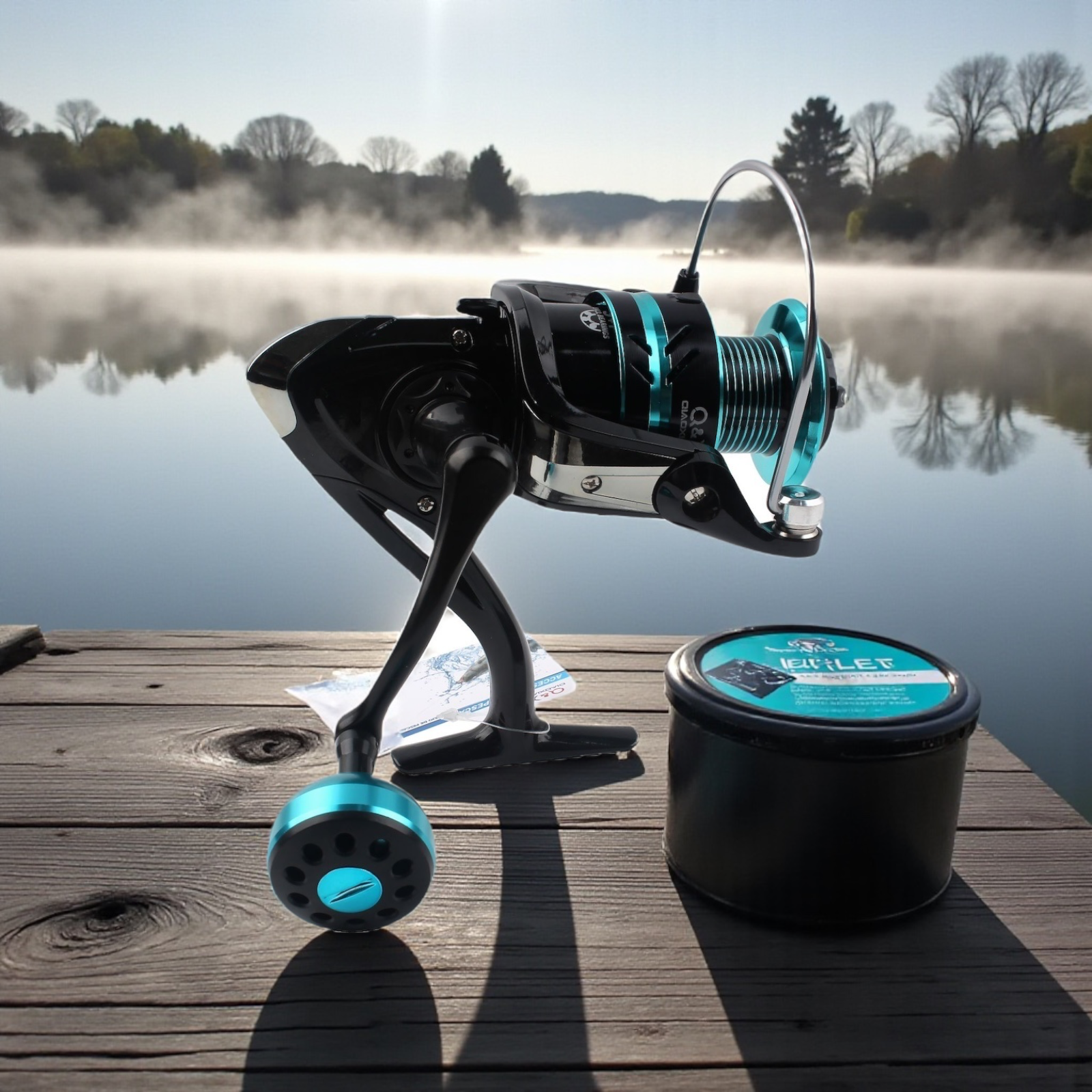 Carrete de Pesca Metálico HE3000 (Agua Dulce / Manivela Metálica Redonda) | Qiaoxiang