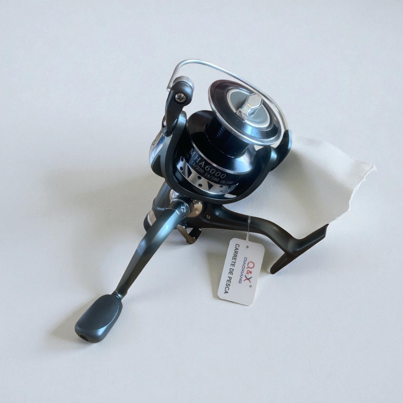 Carrete de Pesca Metálico MHA3000 con Freno Trasero | Qiaoxiang