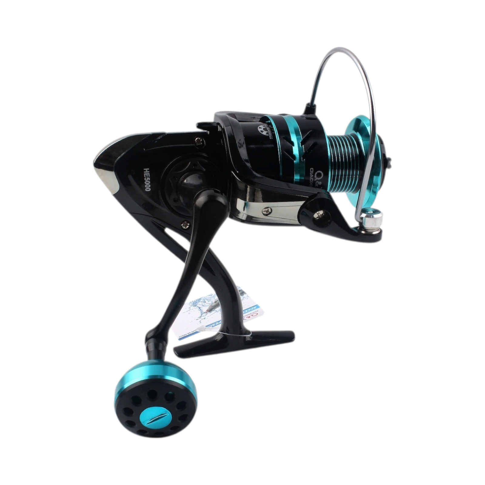 Carrete de Pesca Metálico HE5000 (Agua Dulce / Manivela Metálica Redonda) | Qiaoxiang