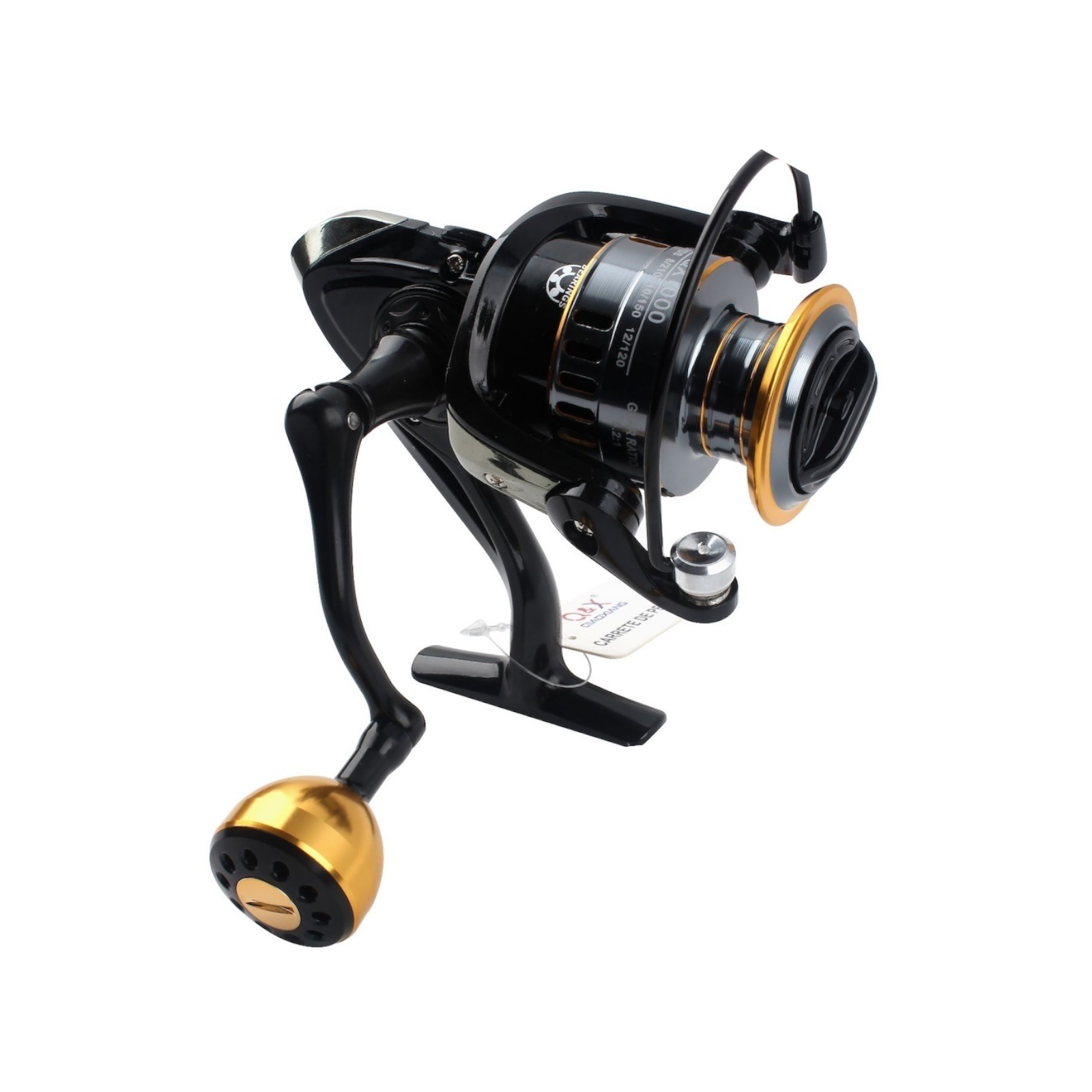 Carrete de Pesca Metálico QX2000 (Versión Estándar / Manivela Plástica Redonda) | Qiaoxiang