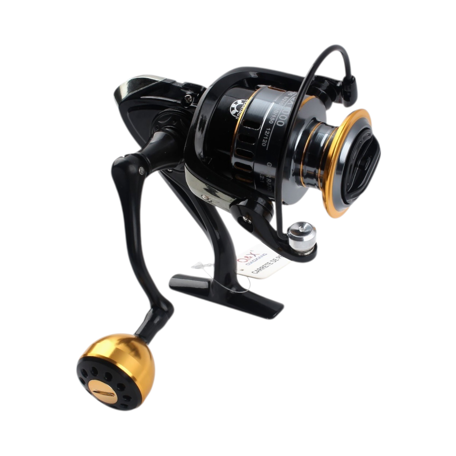 Carrete de Pesca Metálico QX3000 (Versión Estándar / Manivela Plástica Redonda) | Qiaoxiang