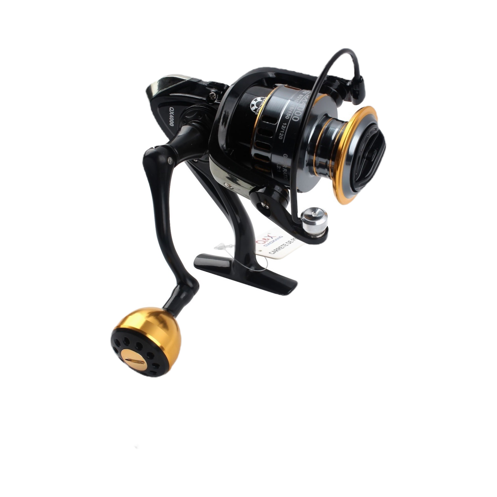 Carrete de Pesca Metálico QX4000 (Versión Estándar / Manivela Plástica Redonda) | Qiaoxiang