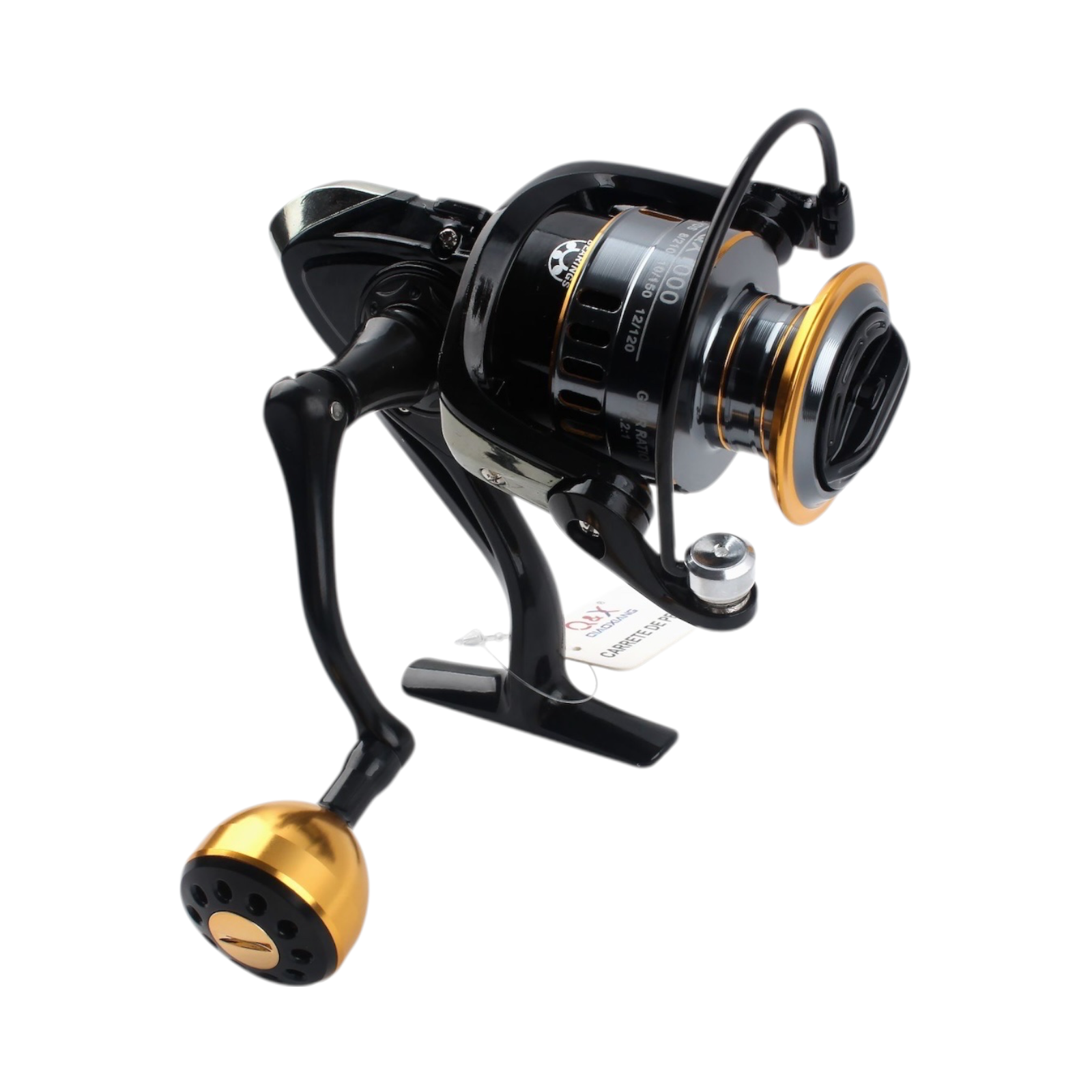 Carrete de Pesca Metálico QX6000 (Versión Estándar / Manivela Plástica Redonda) | Qiaoxiang