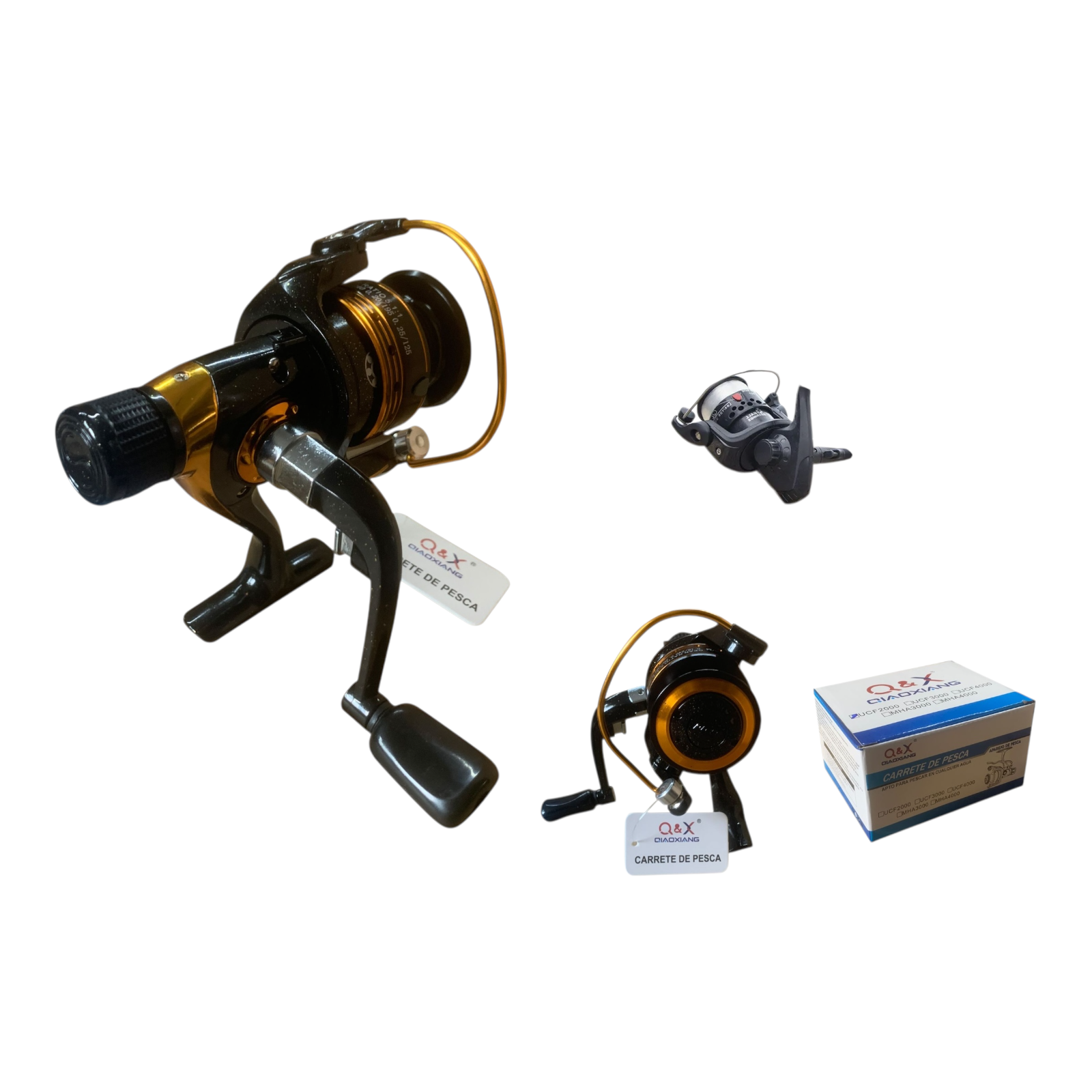 Carrete de Pesca Metálico UCF6000 con Freno Trasero | Qiaoxiang