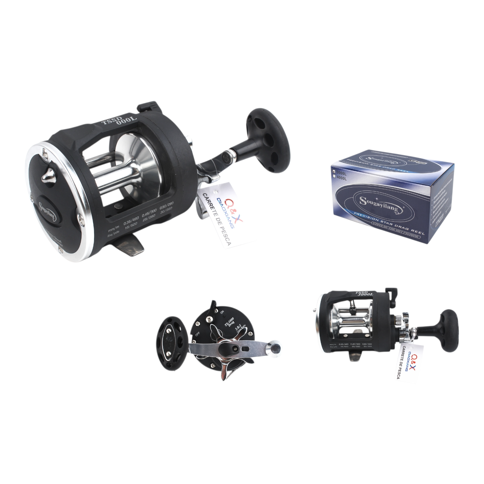 Carrete de Pesca Metálico TSD4000 | Qiaoxiang