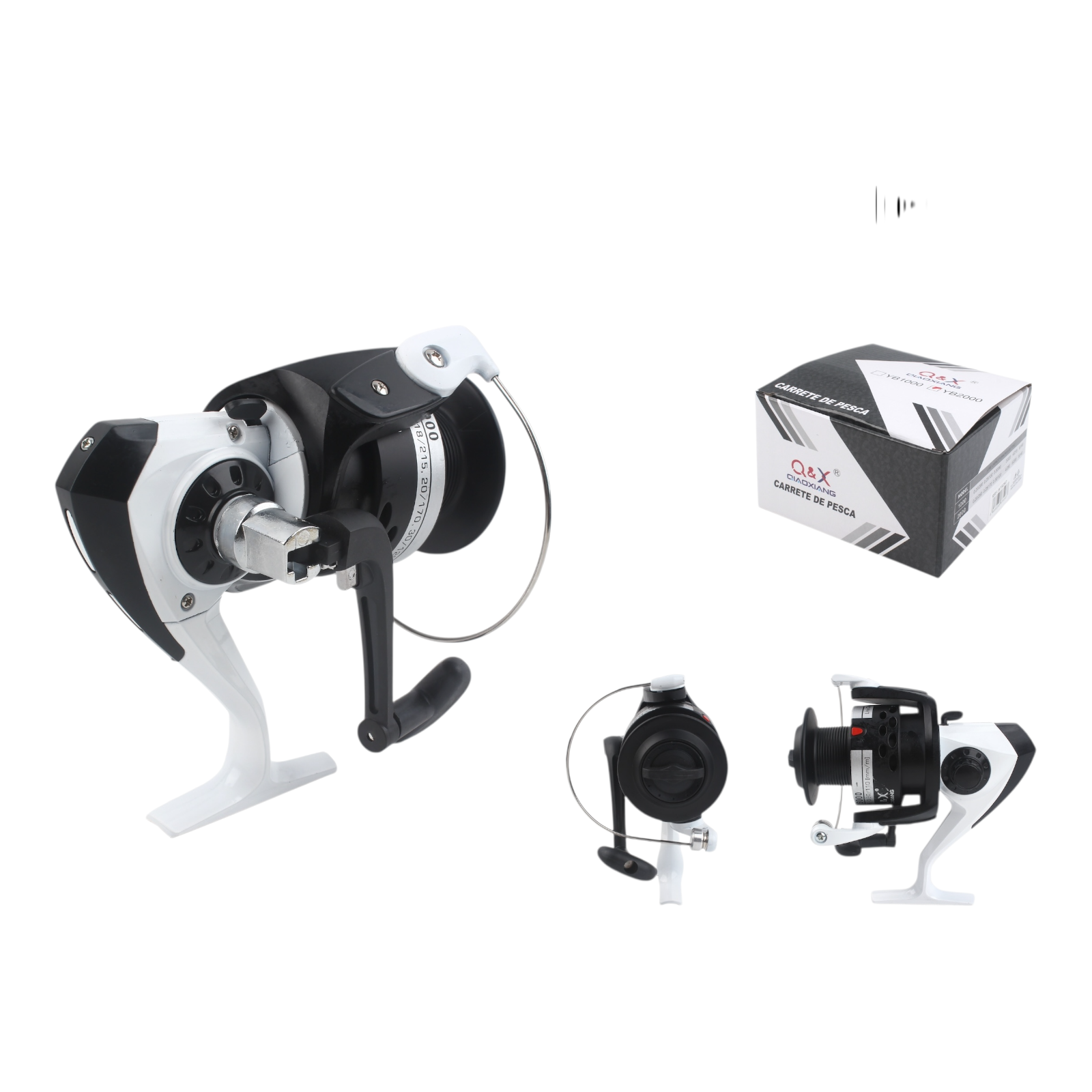 Carrete de Pesca Plástico Cromado YB2000 | Qiaoxiang