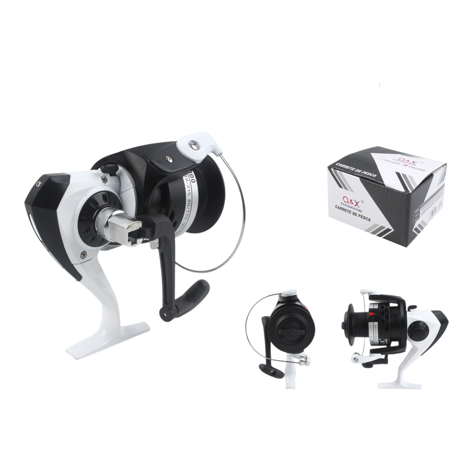 Carrete de Pesca Plástico Cromado YB3000 | Qiaoxiang