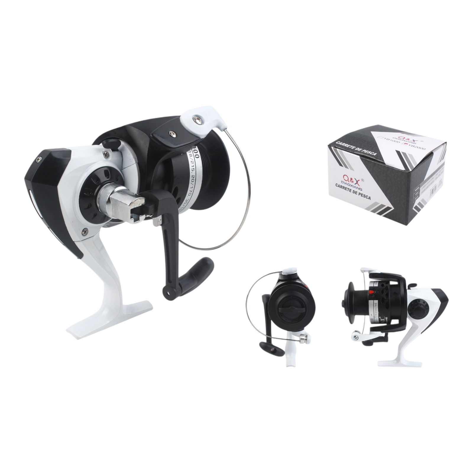 Carrete de Pesca Plástico Cromado YB6000 | Qiaoxiang