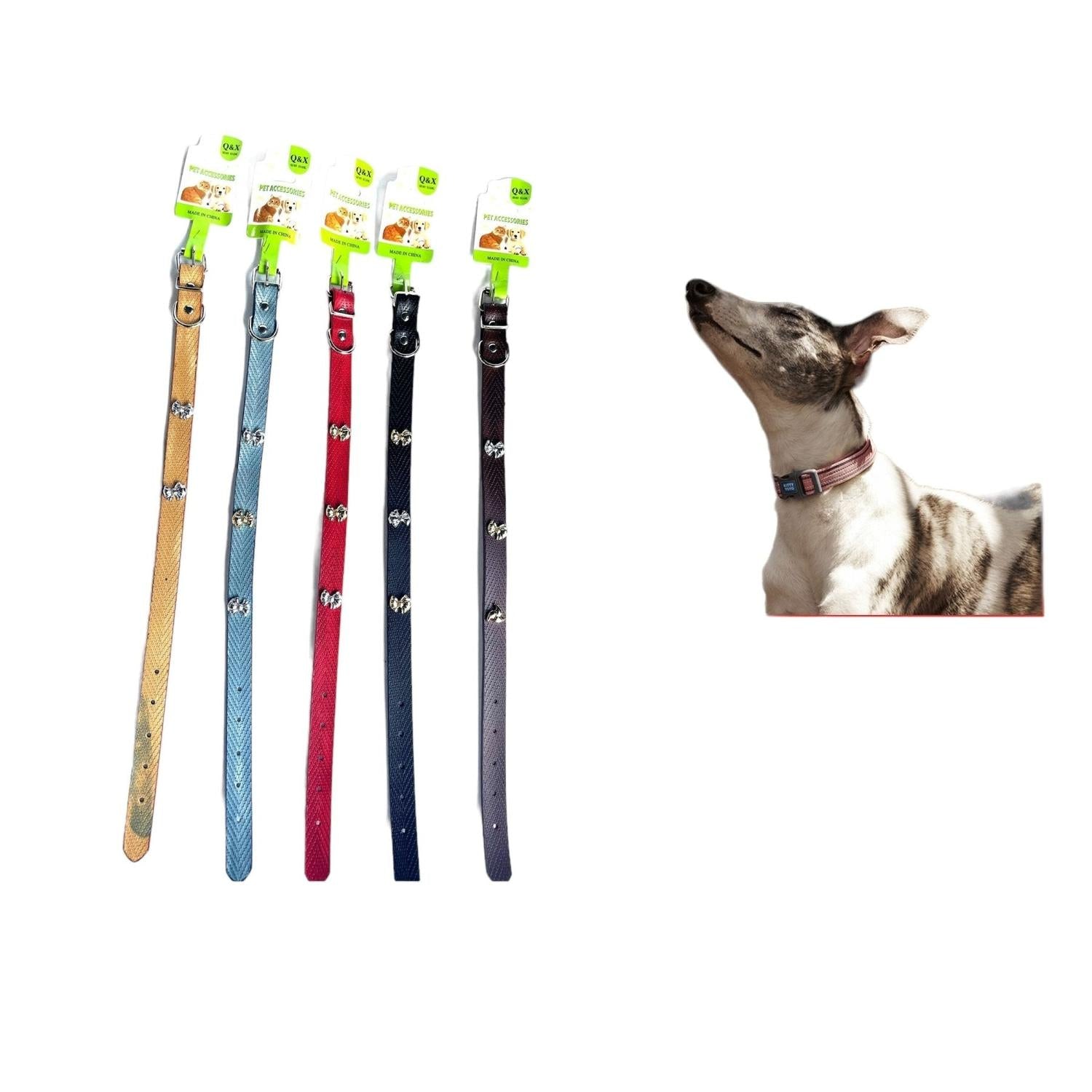 Collar para Perro con Moño Decorativo – Ancho 2.0 cm