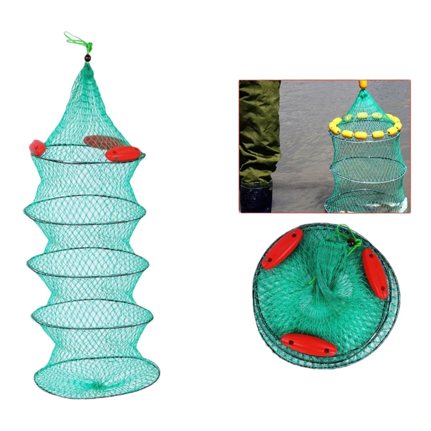 Red flotante de pesca con cinco aros 100 Cm * 50