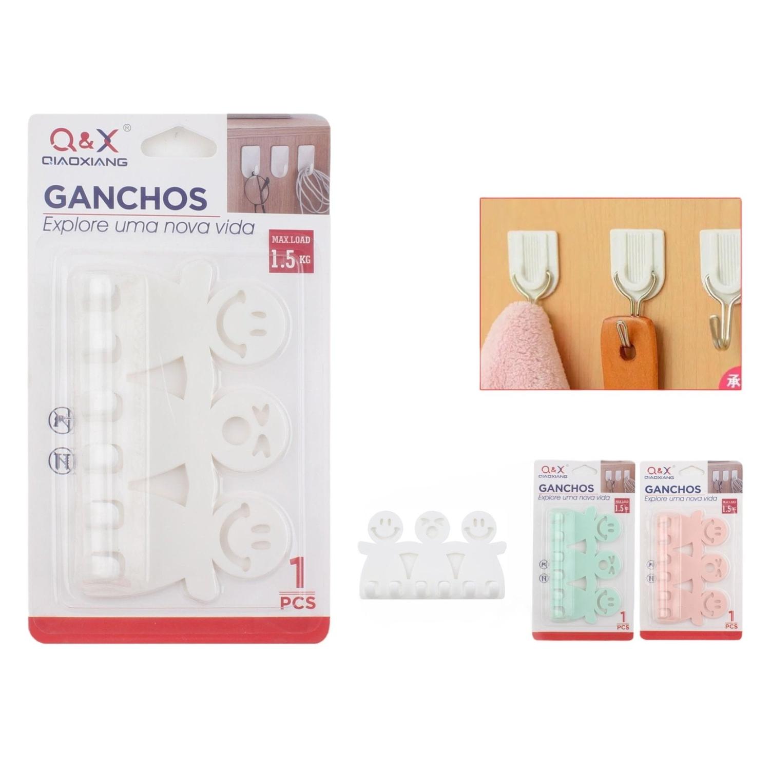 M-10920-N Familia De Plástico De Dibujos Animados De Tres Ganchos Adhesivos Para Portacepillos De Di