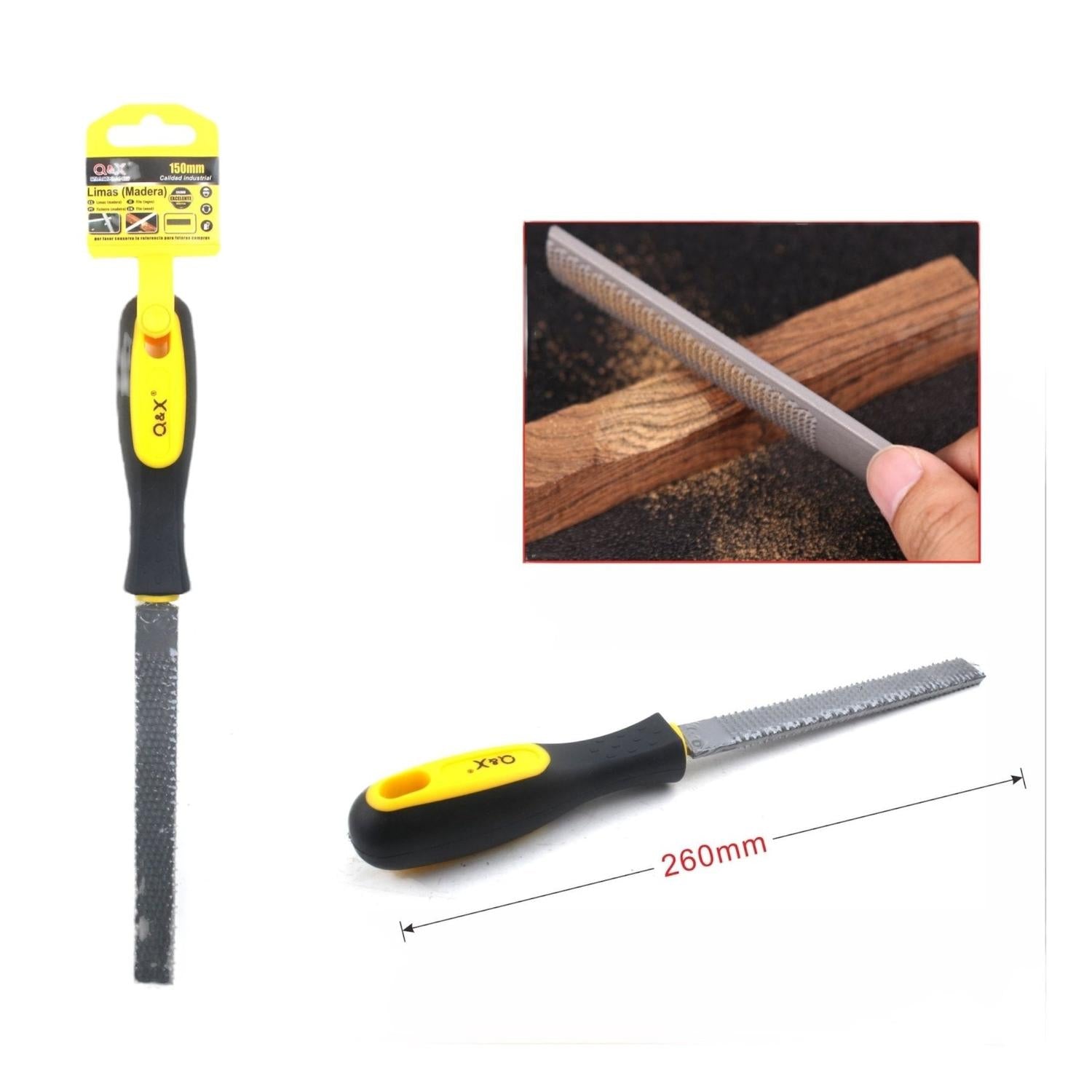 Lima Plana De Acero Para Madera 150Mm