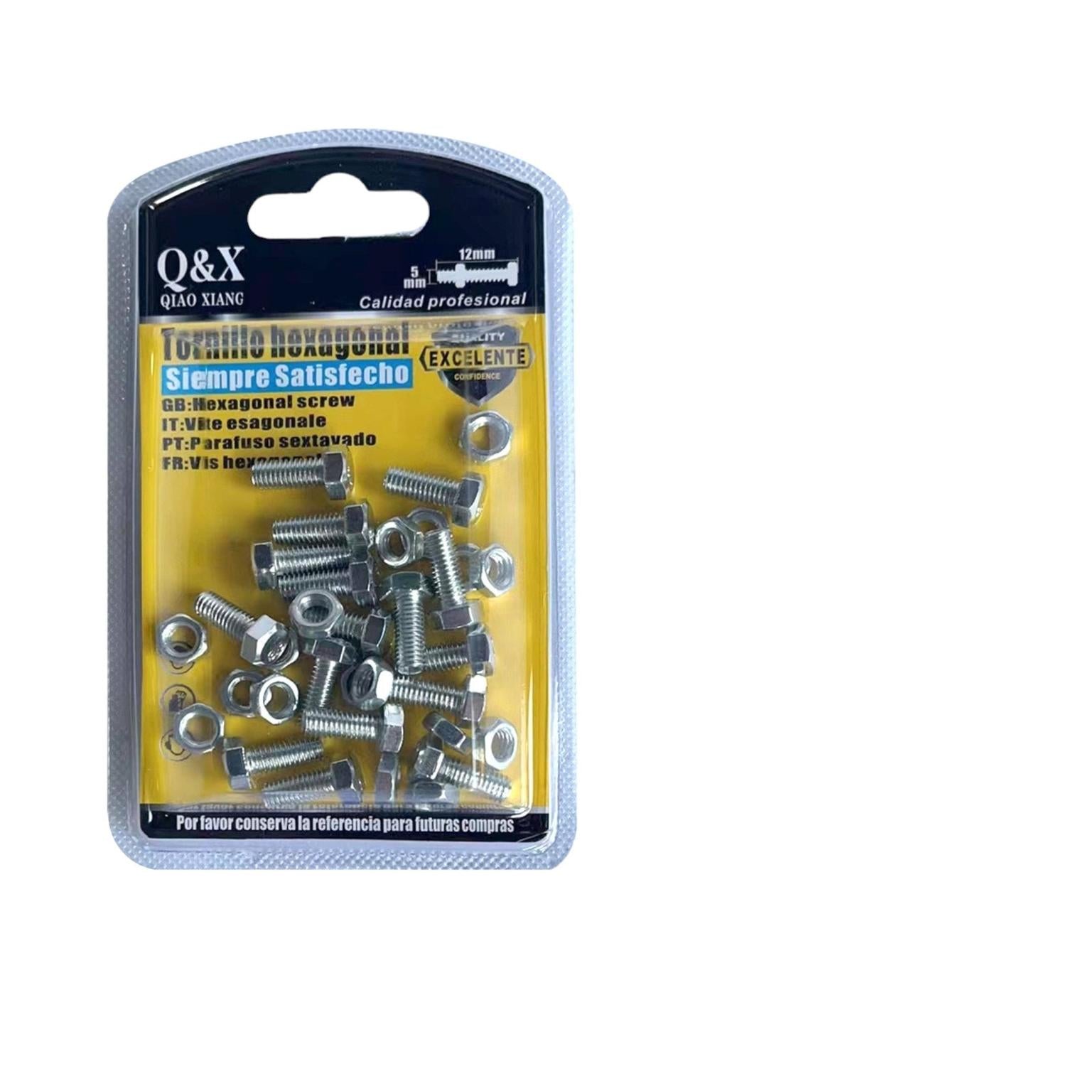 Perno Hexagonal 5*12 + Tuerca M5